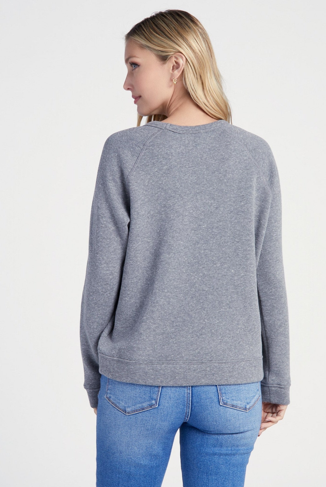 Heather Grey $|& SEAS East Coast Graphic Pullover - SOF Back