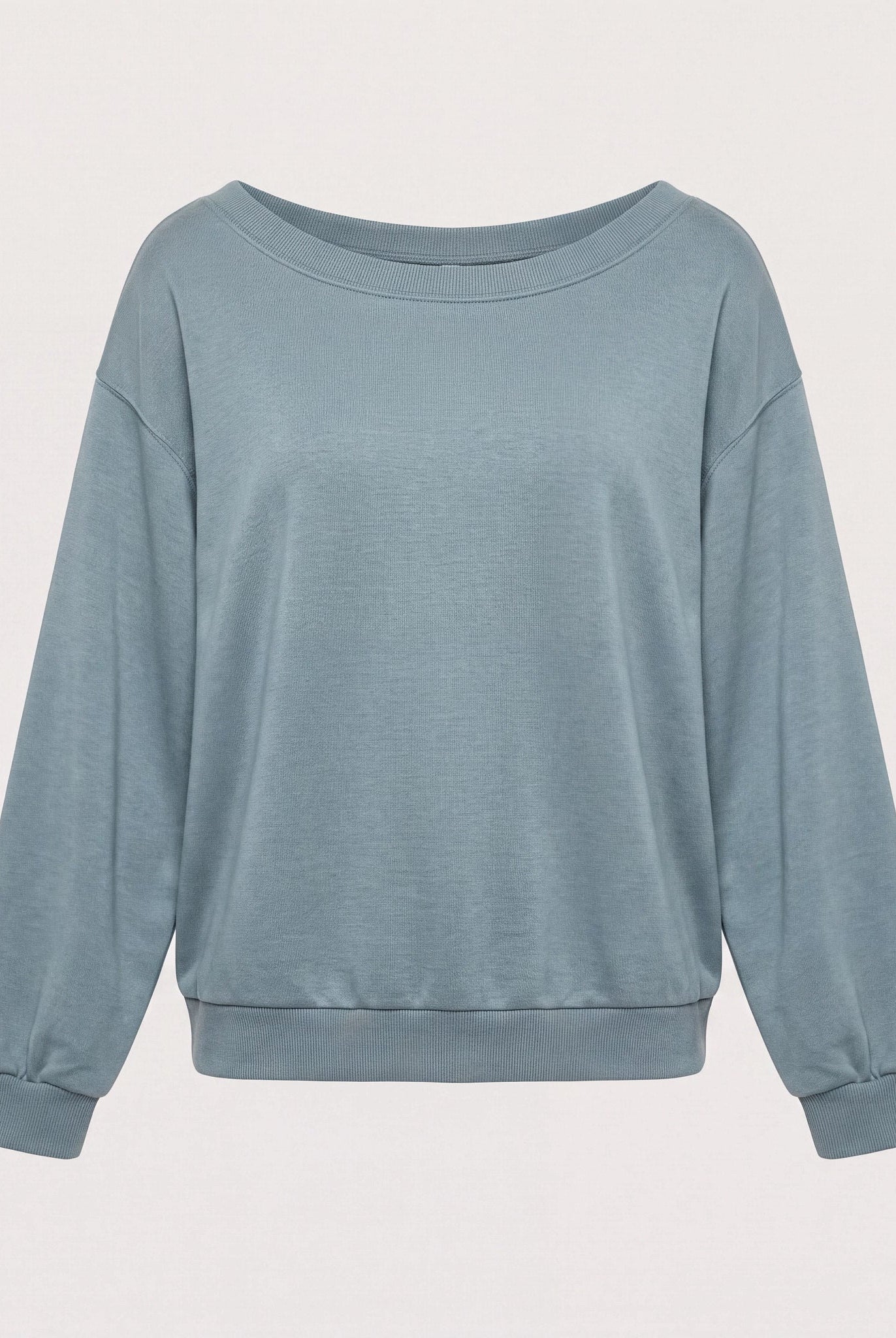 Goblin Blue $|& SEAS Brooksville One Shoulder Sweatshirt - Hanger Detail