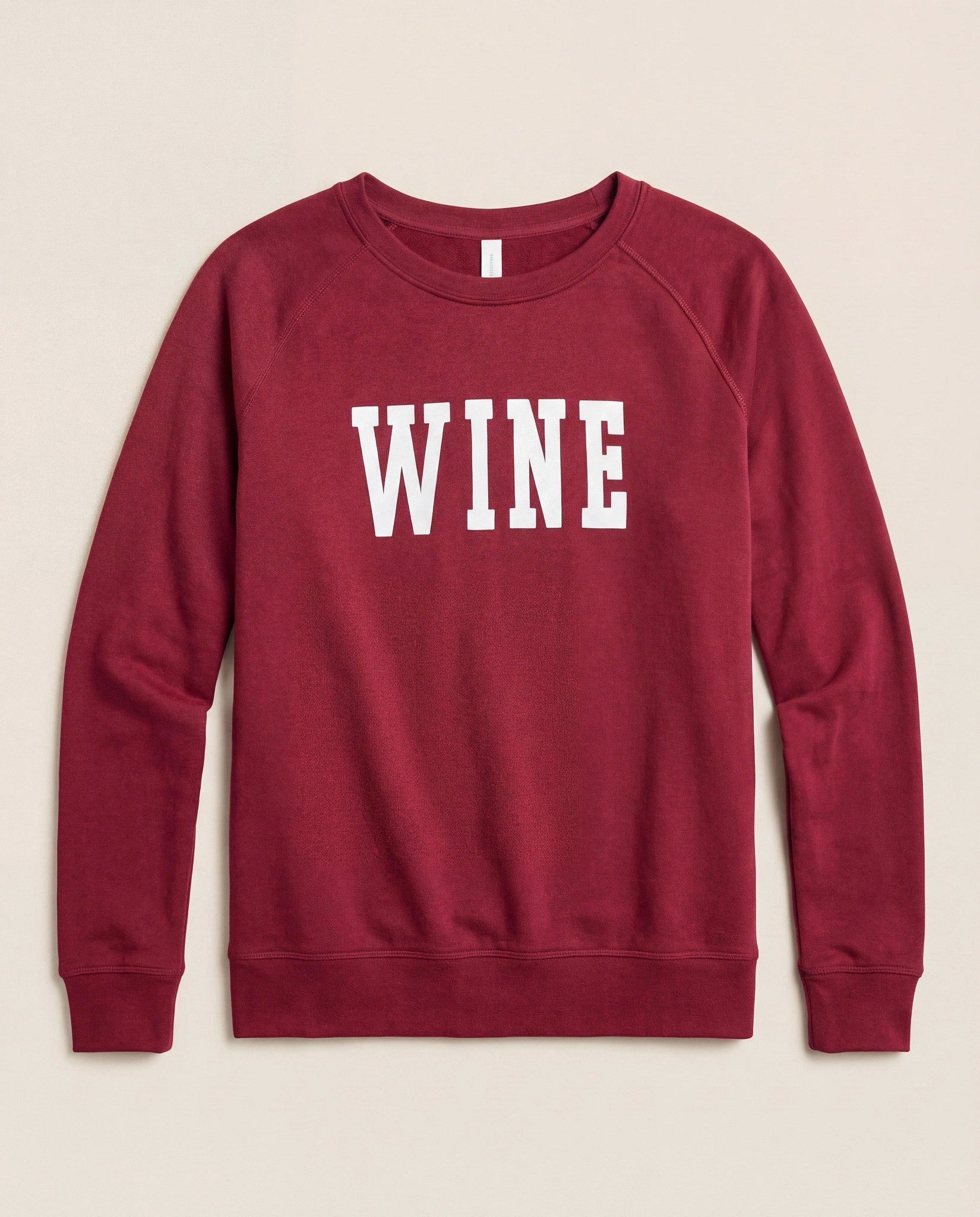 Cabernet $|& SEAS Wine Graphic Pullover - Hanger Detail