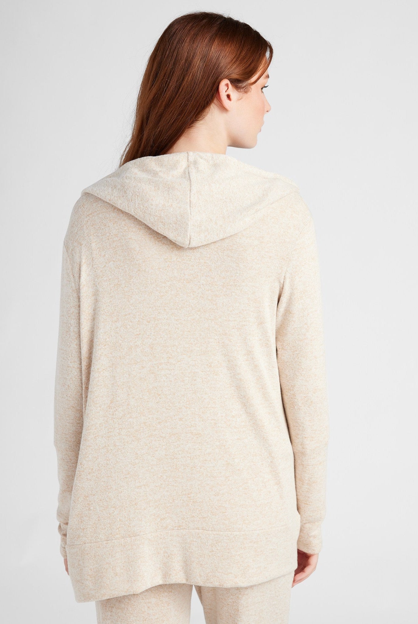 Oatmeal $|& SEAS Dreamy Hacci Laguna Cardigan - SOF Back
