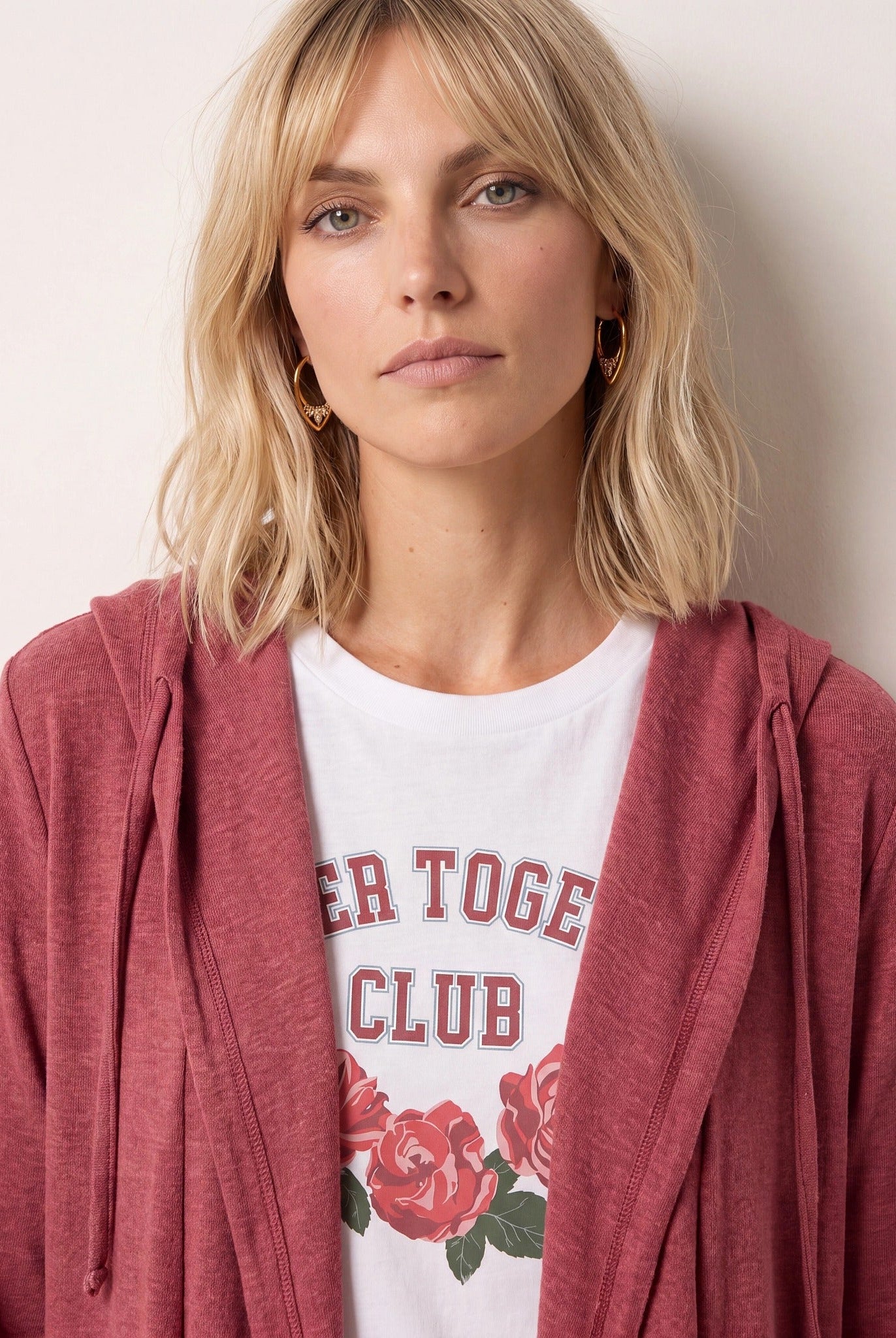 Heather Cabernet $|& SEAS Over The Falls Cardigan - SOF Full Front