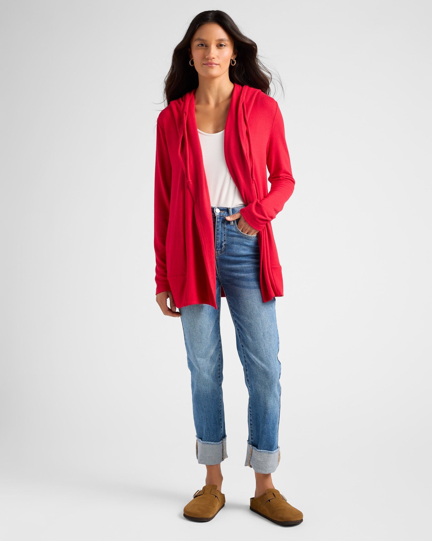 Chili Pepper $|& SEAS Over The Falls Cardigan - UGC On Fig