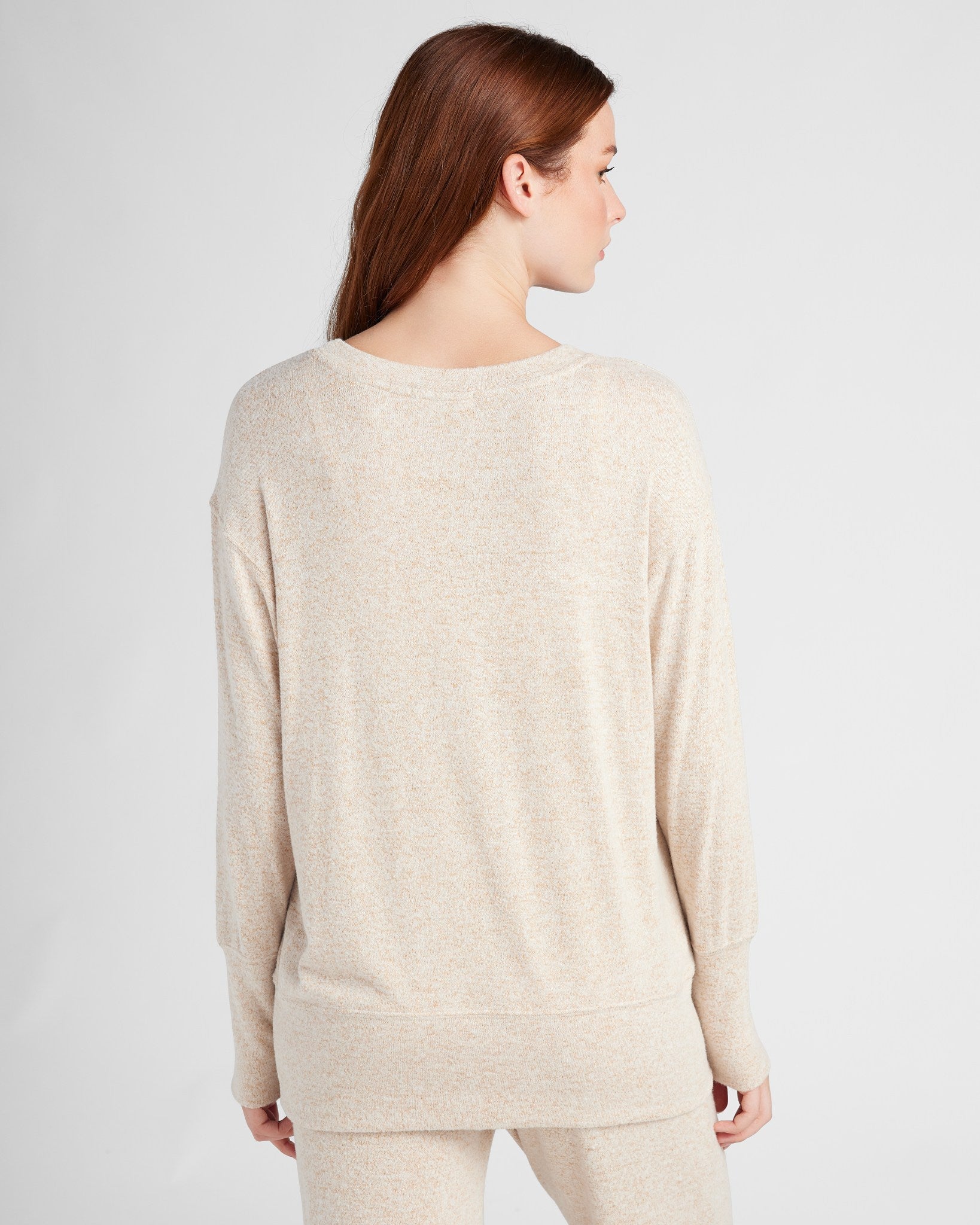 Oatmeal $|& SEAS Dreamy Hacci Pullover - SOF Back