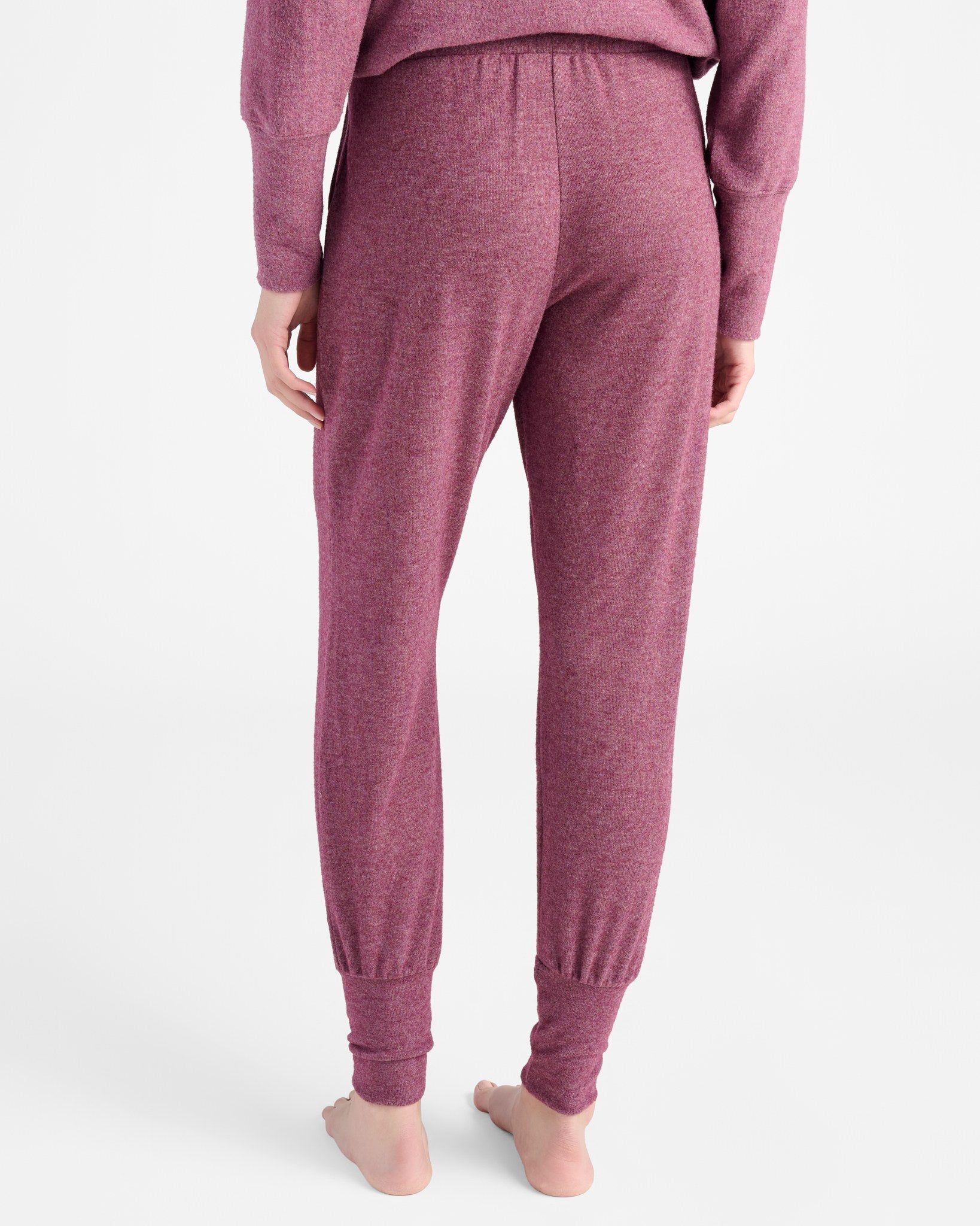 Vintage Plum $|& SEAS Dreamy Hacci Lounge Jogger - SOF Back