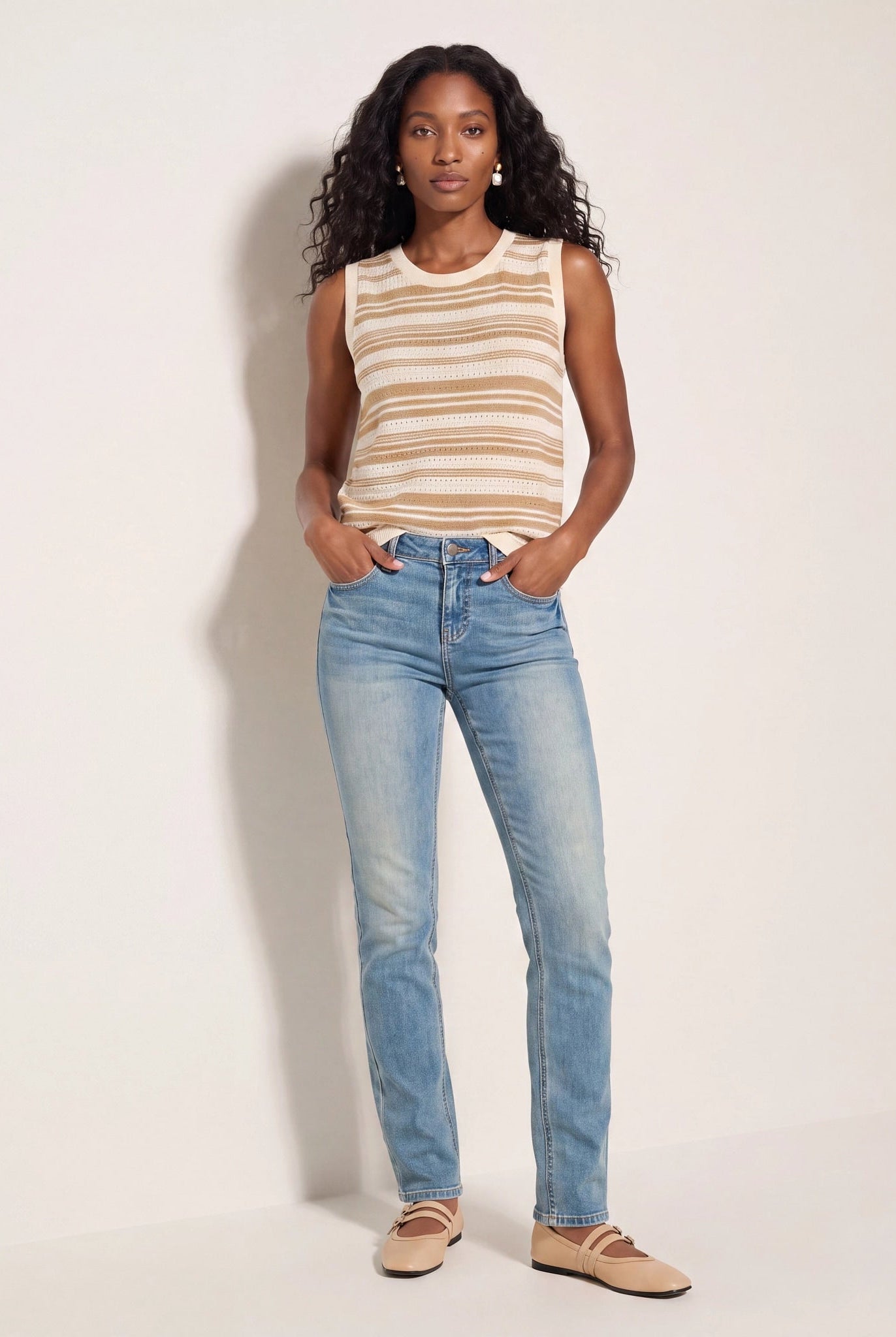 Medium Wash $|& SEAS Mariah Bootcut Jeans - SOF Back