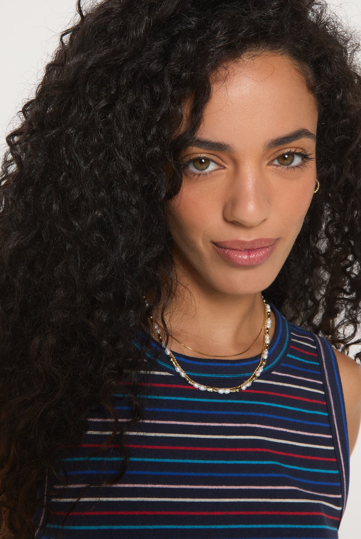 Mariner Midnight Multi Stripe $|& SEAS Together Again Tank - SOF Full Front