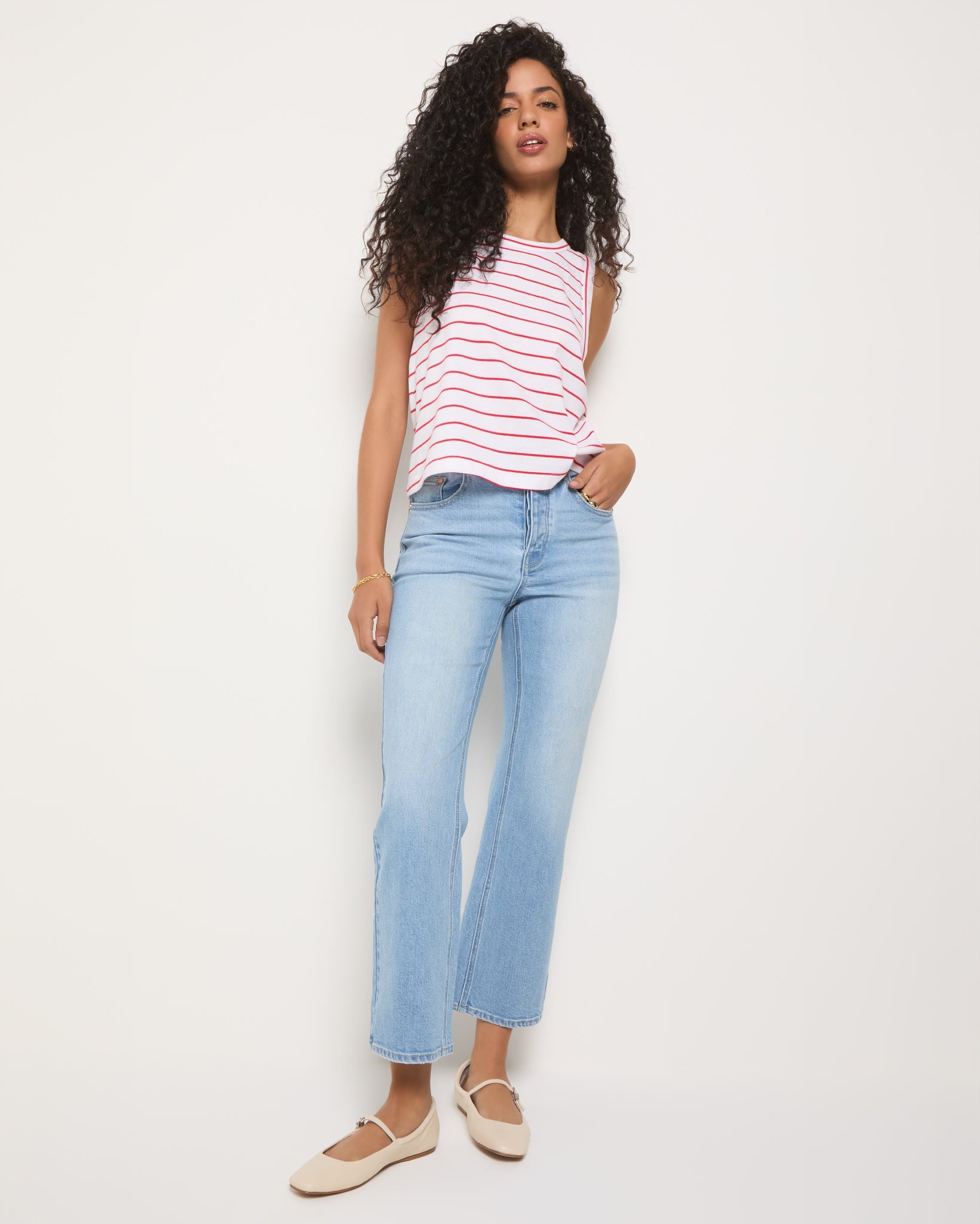 Cherry Stripe $|& SEAS Together Again Tank - UGC On Fig