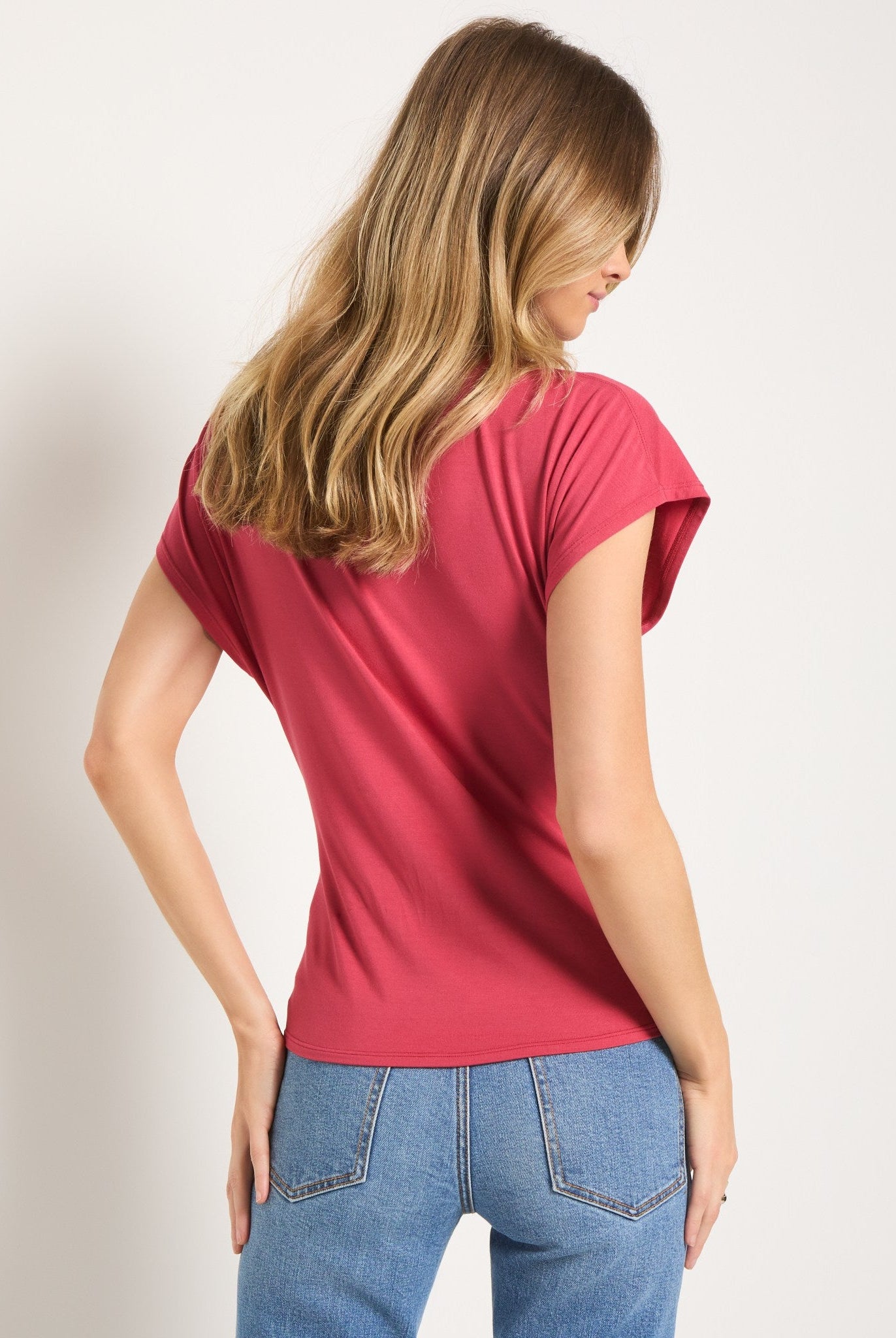 Soft Rose $|& SEAS Tidal Tied Waist Tee - SOF Back