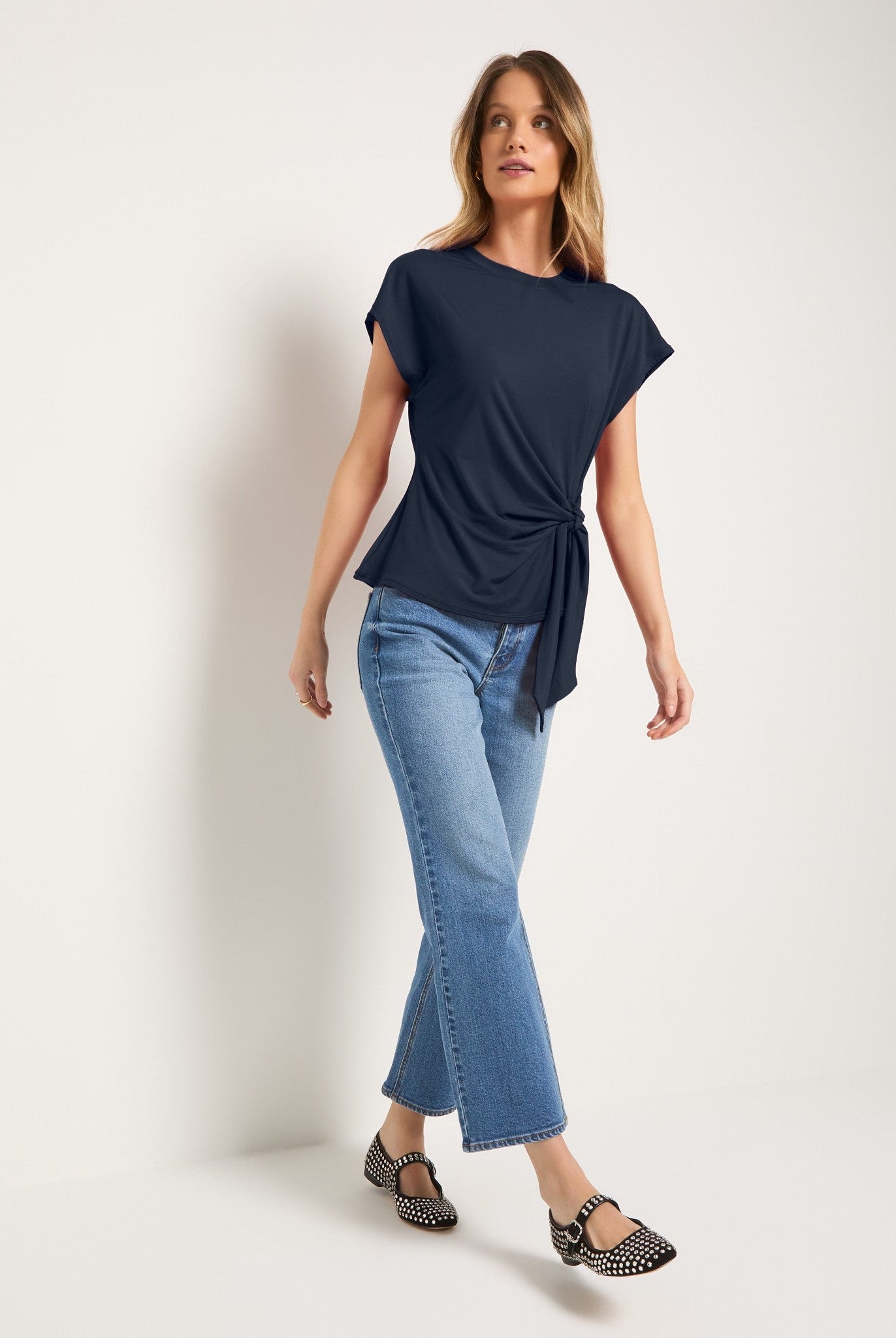 Mariner Midnight $|& SEAS Tidal Tied Waist Tee - VOF Side