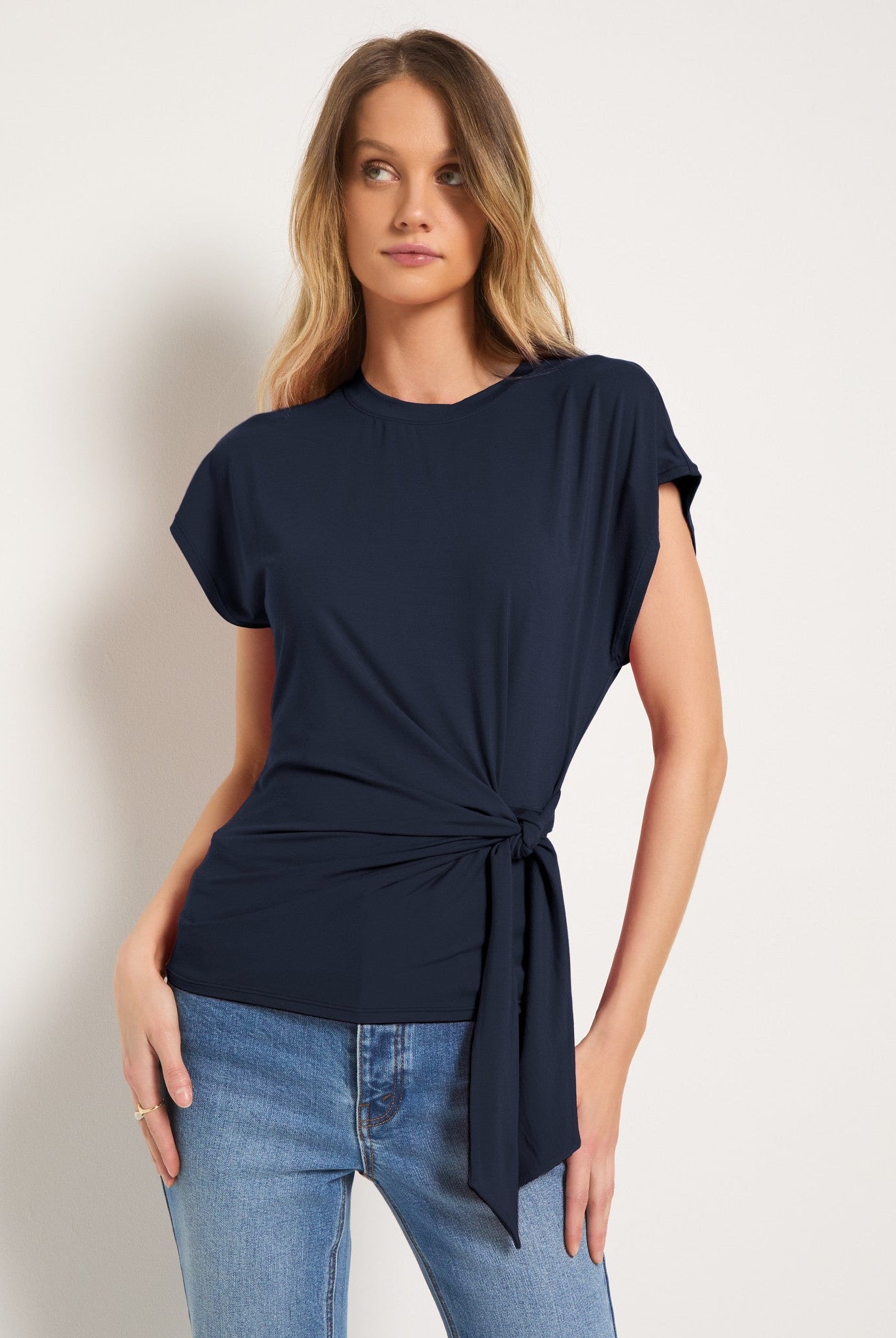 Mariner Midnight $|& SEAS Tidal Tied Waist Tee - SOF Front
