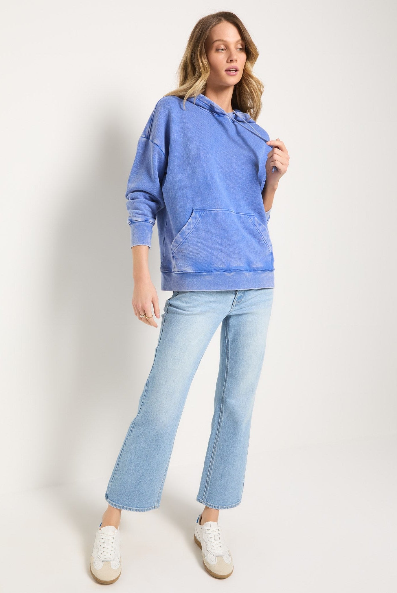 Washed Cobalt $|& SEAS Bayside Mineral Wash Hoodie - UGC On Fig