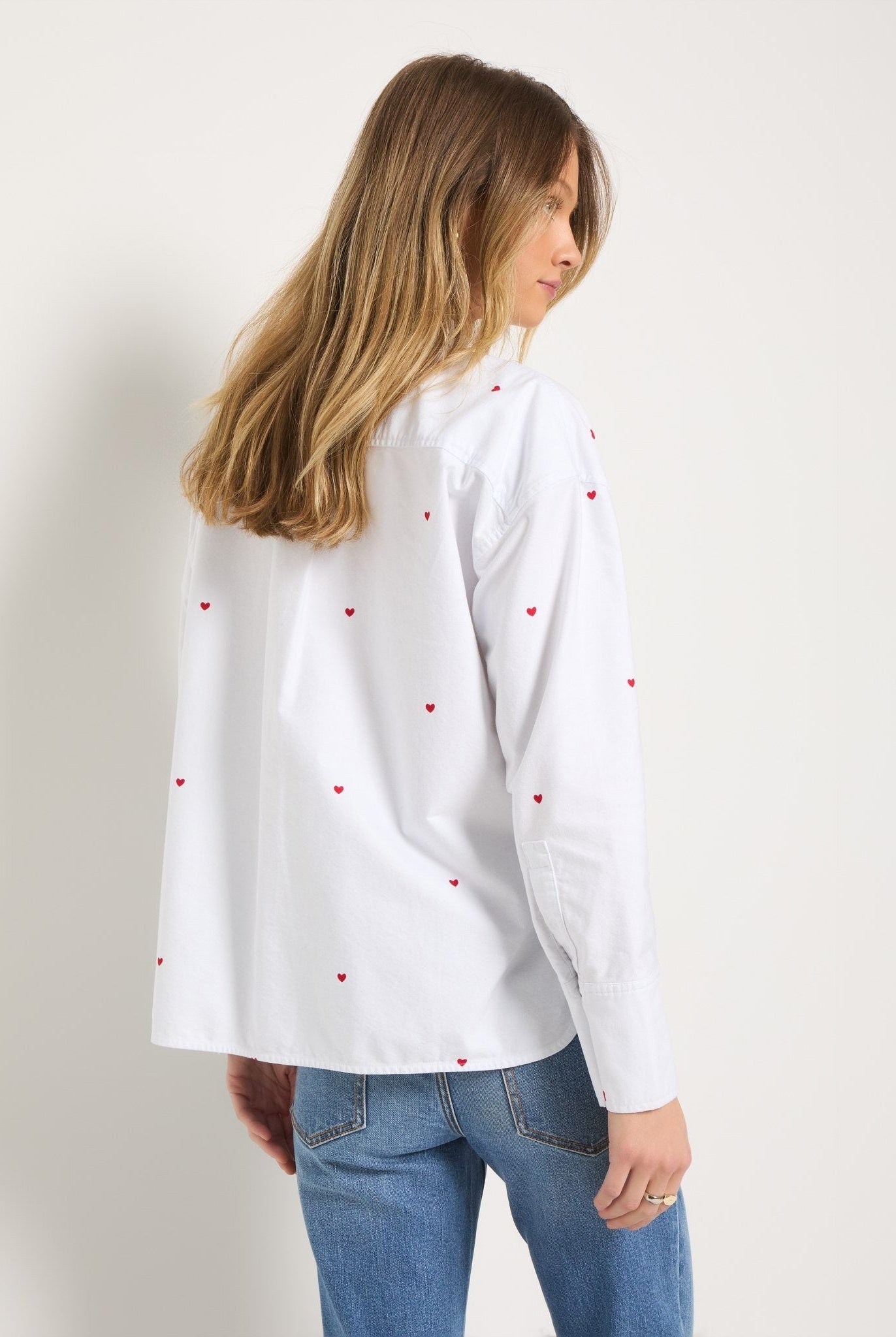 White Heart $|& SEAS Jetty Button Up Shirt - SOF Side