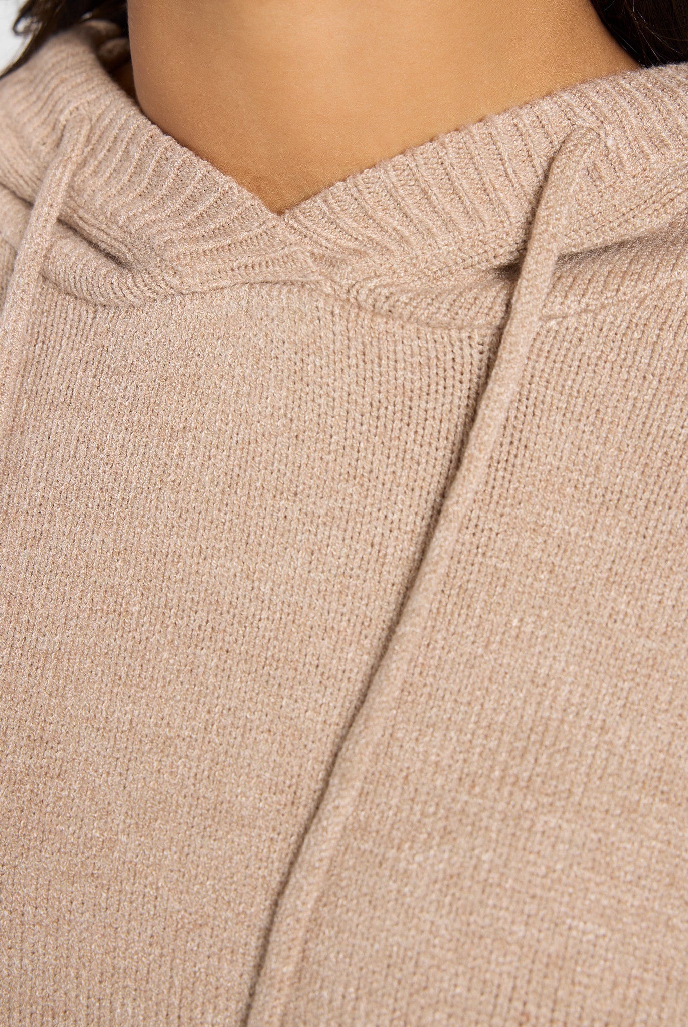 Khaki $|& SEAS Grove Hooded Sweater - SOF Full Front