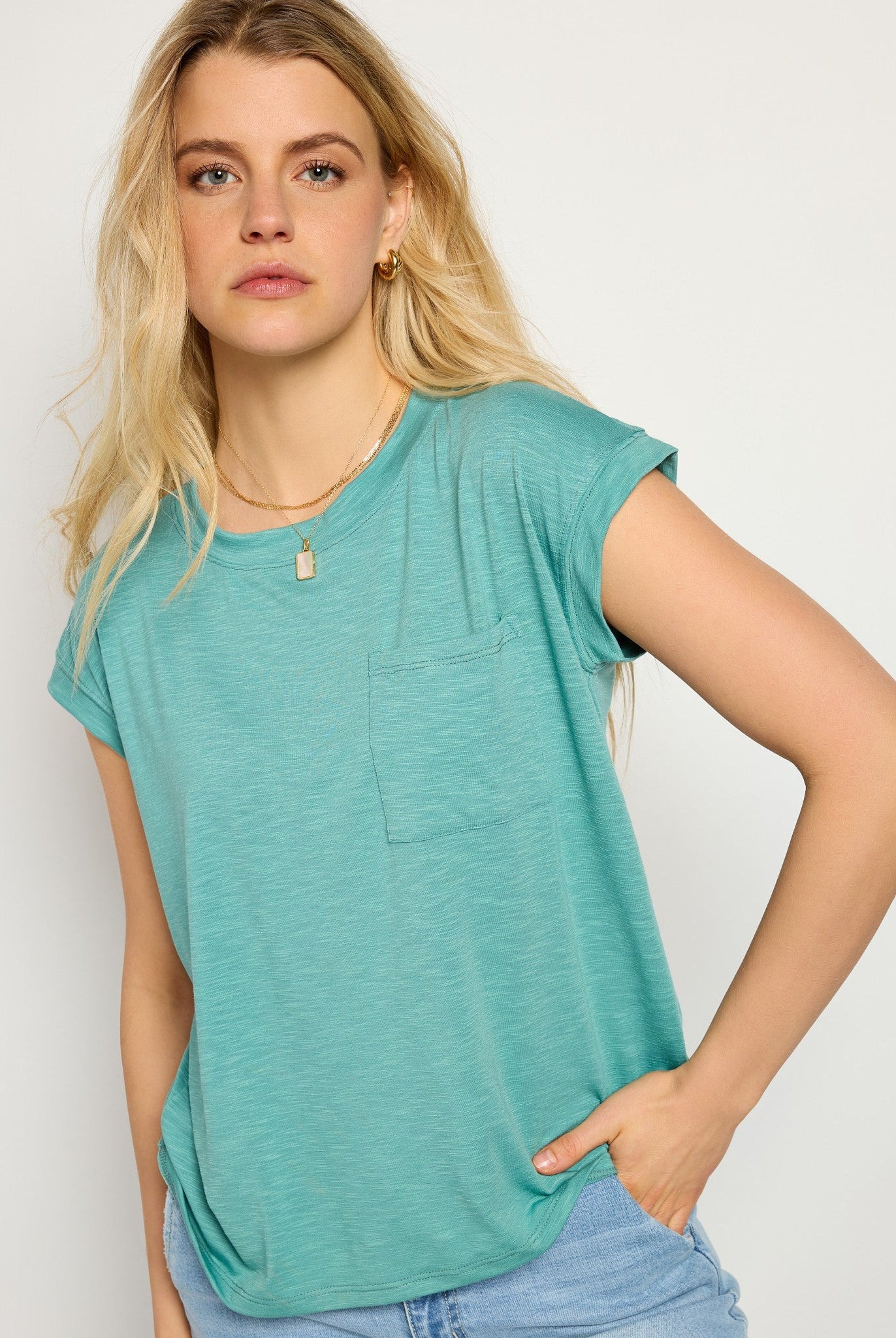 Seaglass $|& SEAS SoCal Short Sleeved Top - SOF Full Front