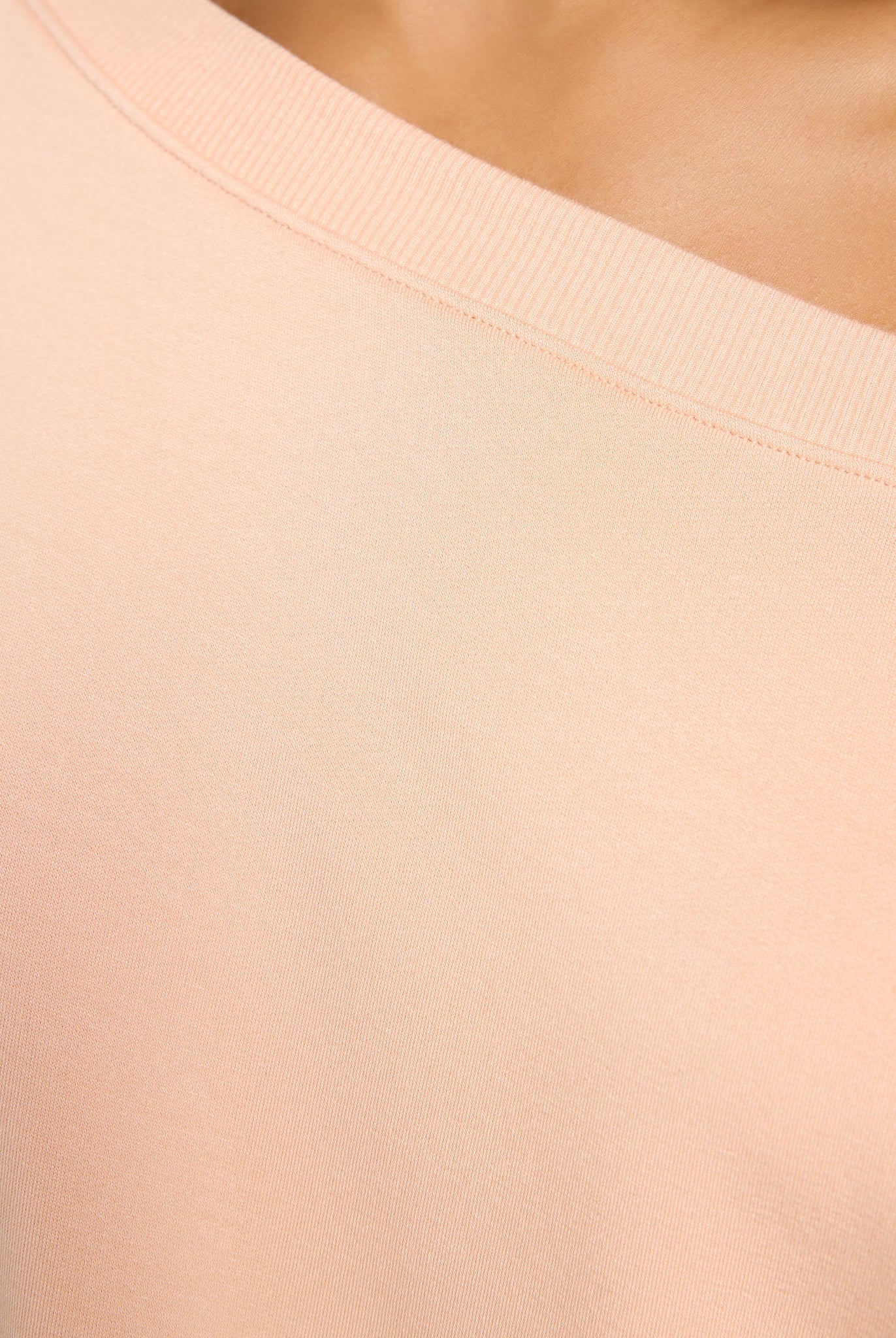 Beachy Blush $|& SEAS Brooksville One Shoulder Sweatshirt - SOF Full Front