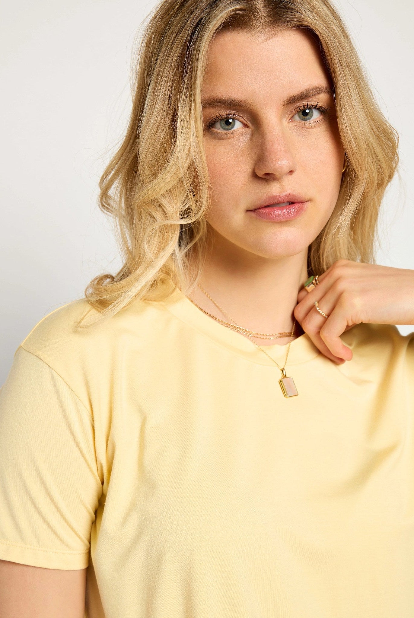 Butter $|& SEAS Newport Cropped Tee - SOF Full Front