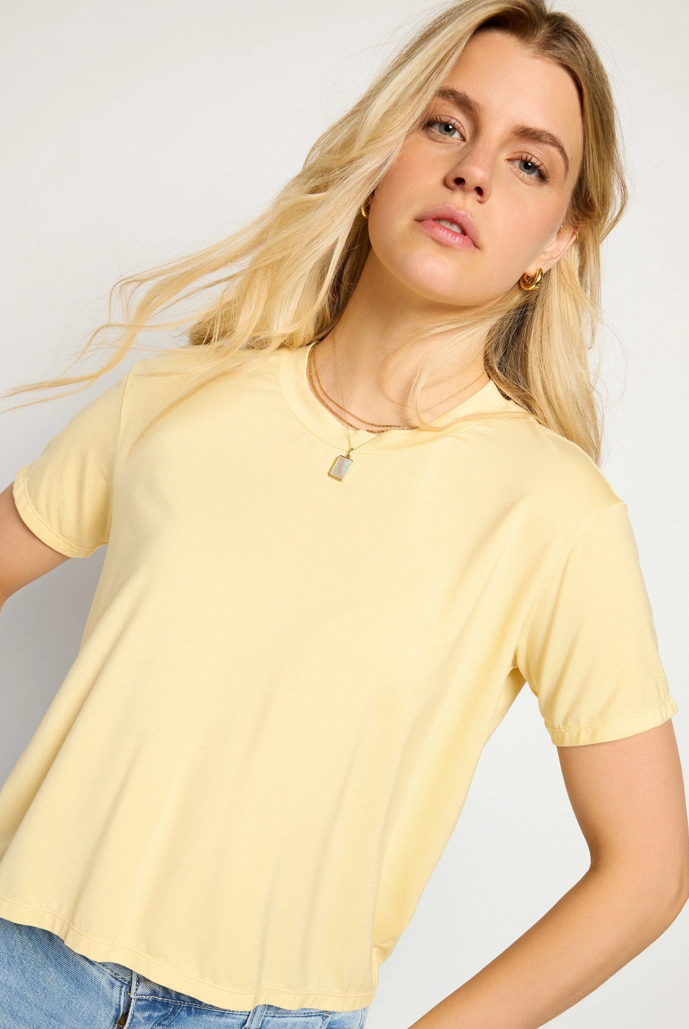 Butter $|& SEAS Newport Cropped Tee - SOF Side