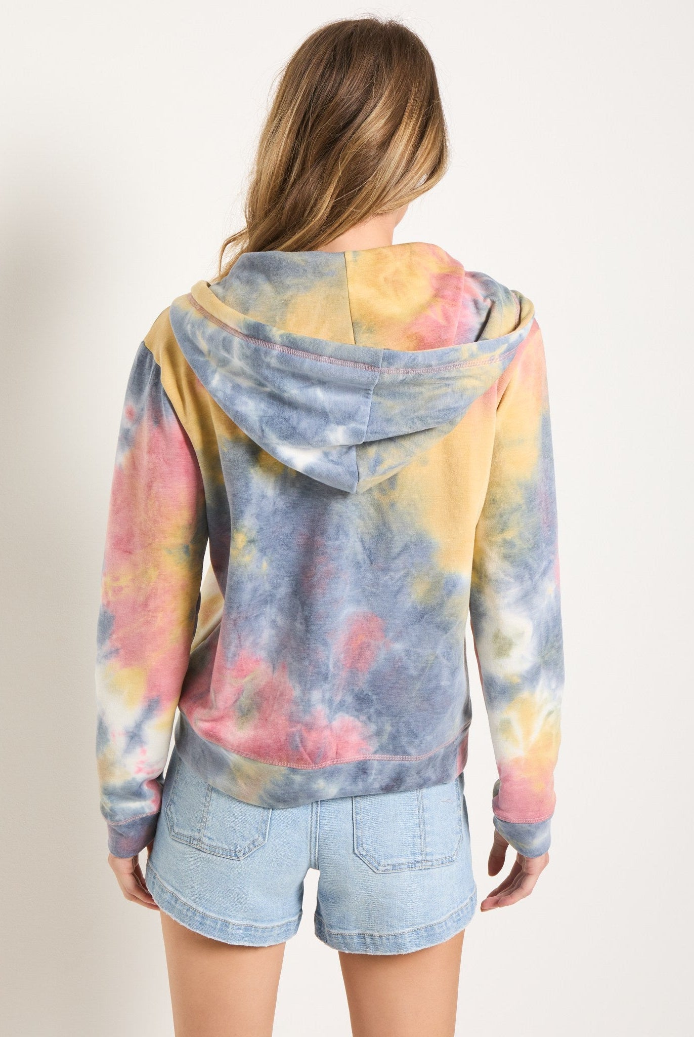 Butter Printed Tie Dye $|& SEAS Union Square Tie Dye French Terry Zip - SOF Back
