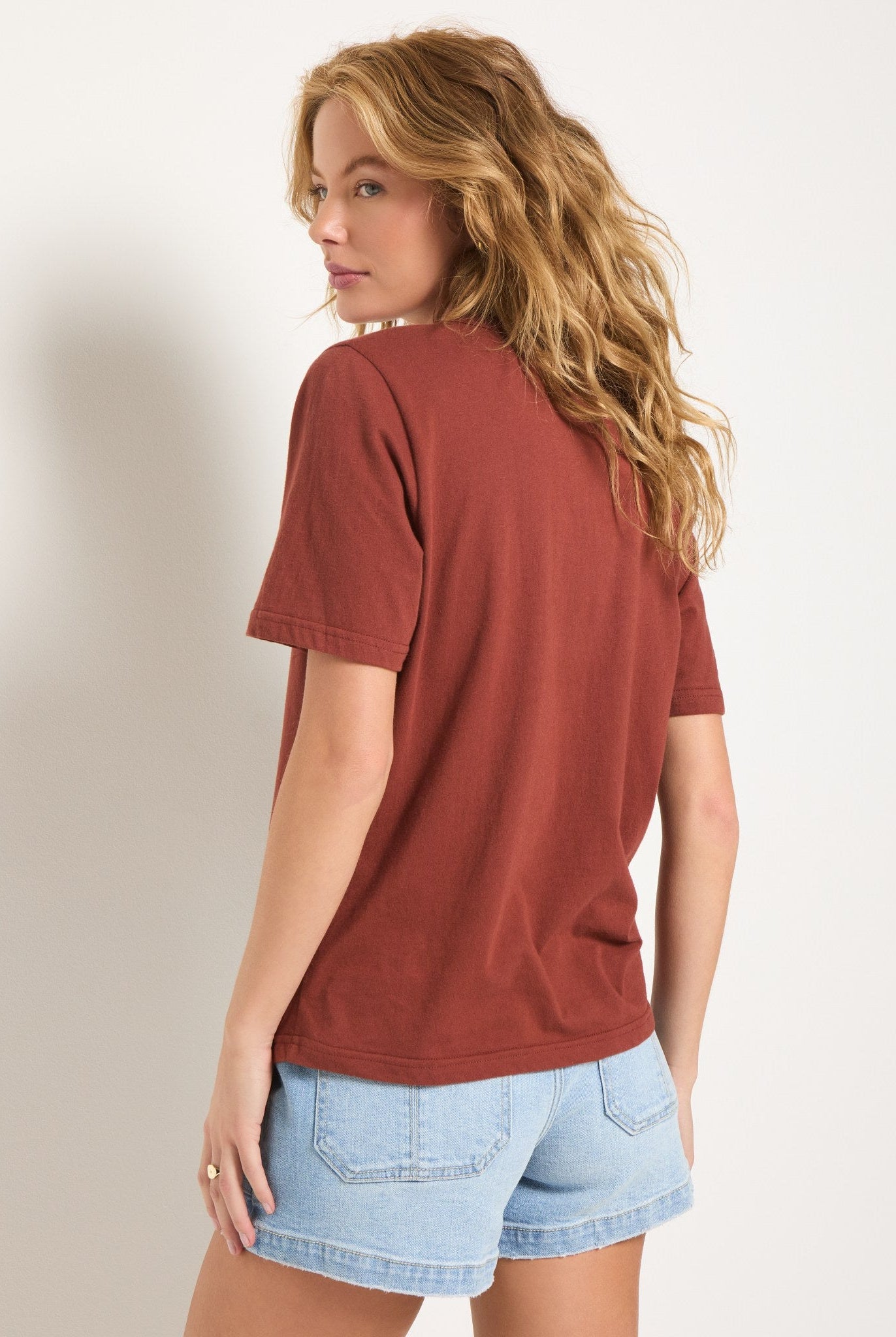 Cinnamon $|& SEAS Soleil Current Relaxed Graphic Tee - SOF Back
