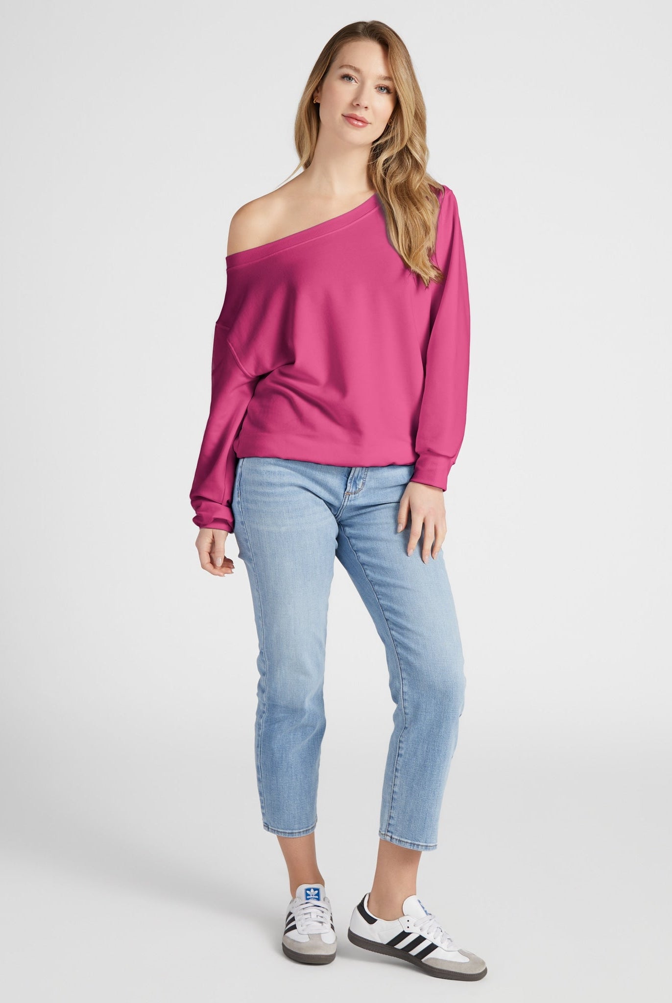 Rouge $|& SEAS Brooksville One Shoulder Sweatshirt - UGC On Fig