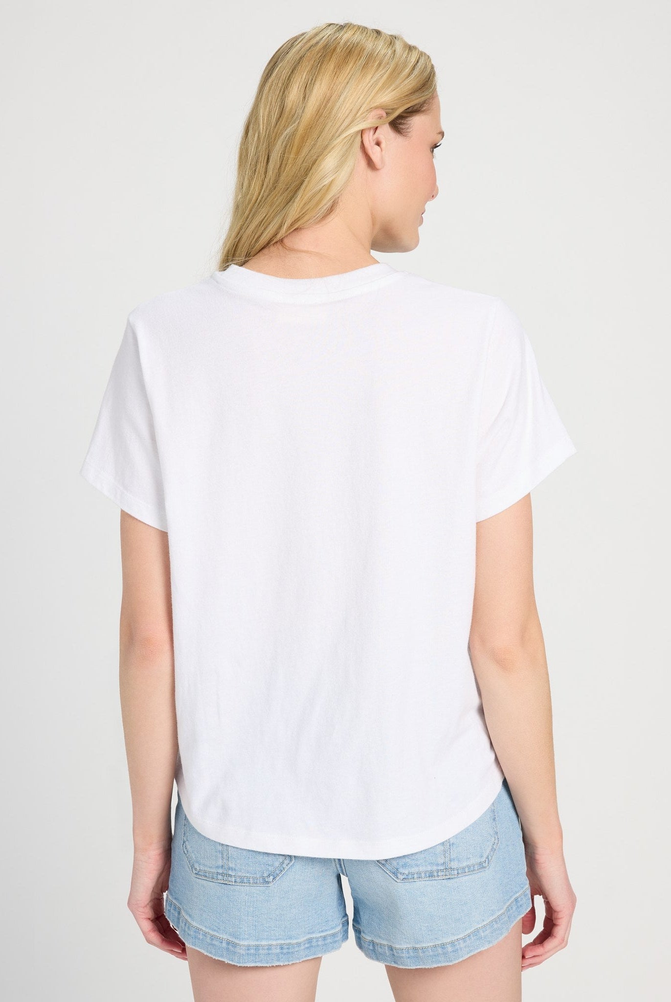 White $|& SEAS Luna Pocket Tee - SOF Back
