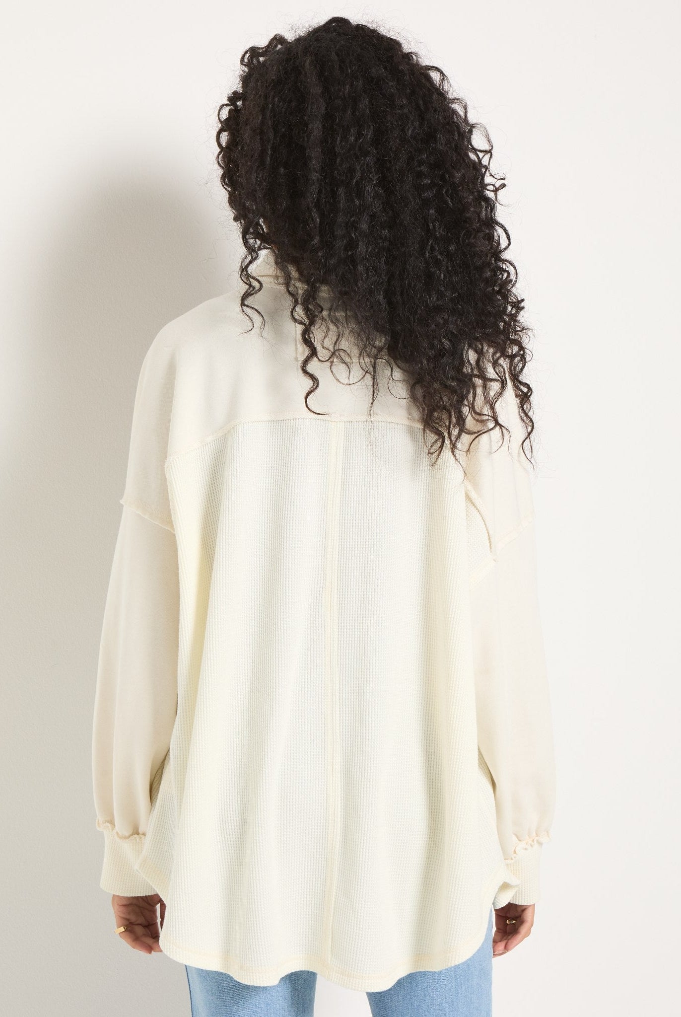 Cream $|& SEAS Atoll Knit Shacket - UGC On Fig