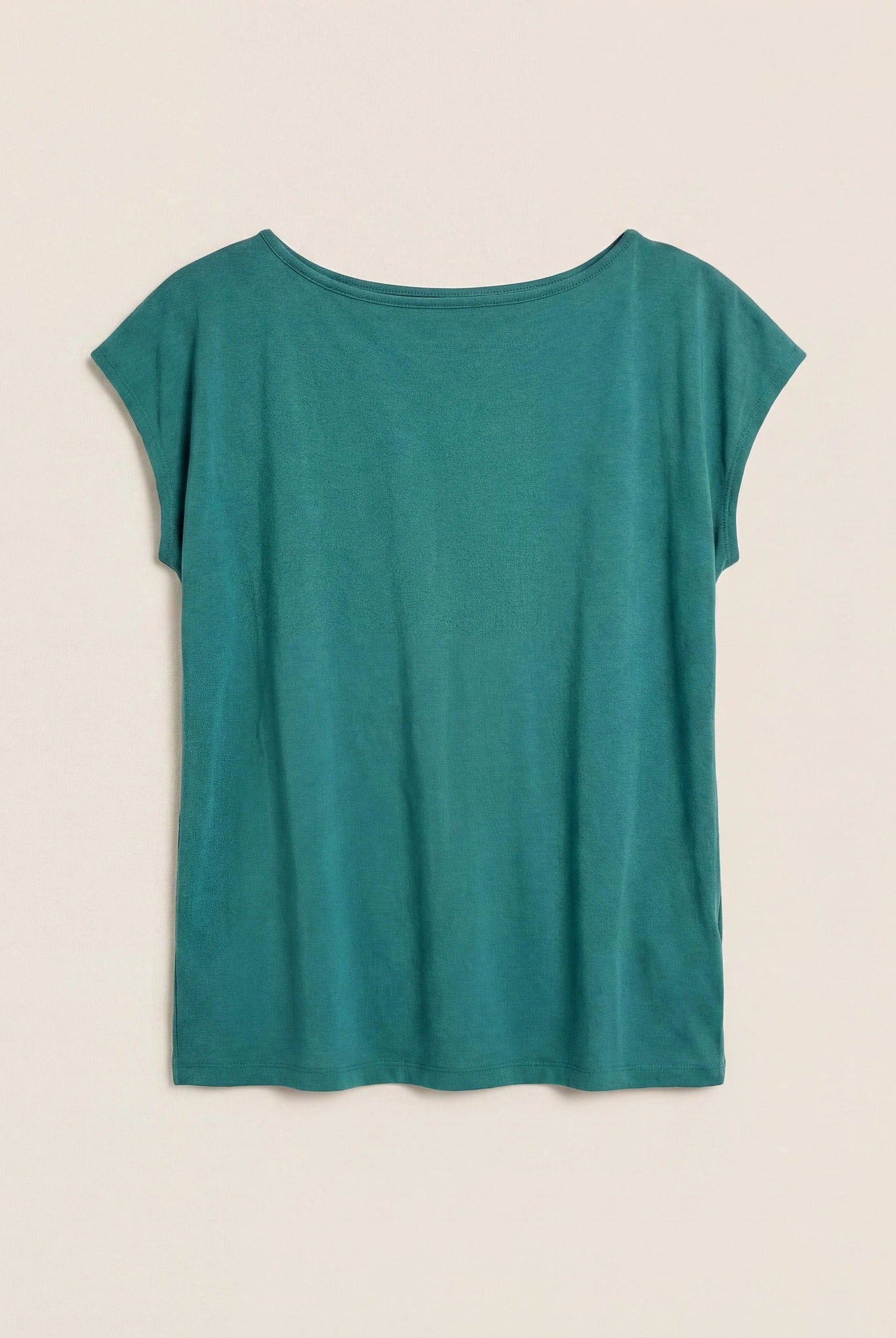 Deep Teal $|& SEAS Brentwood Boat Neck Top - Hanger Detail