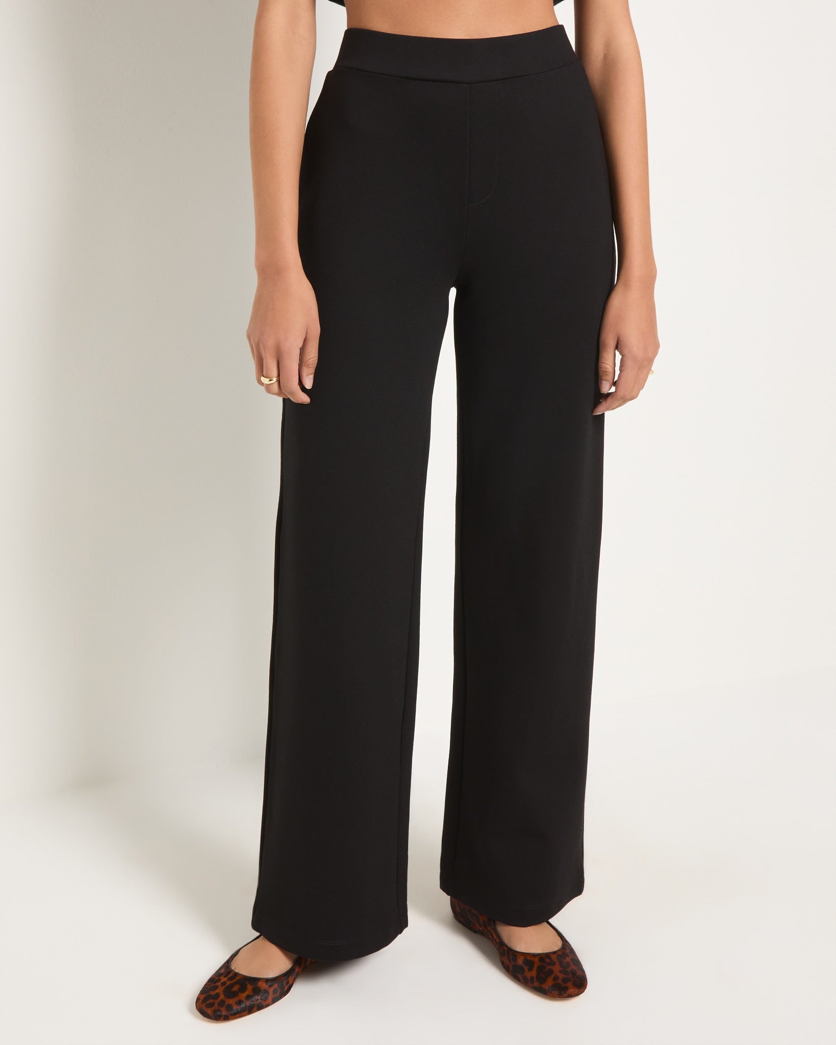 Black $|& SEAS Sanddune Ponte Pant - SOF Front