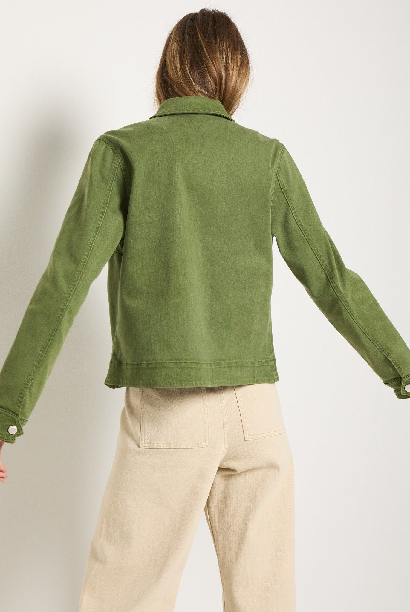 Matcha $|& SEAS Potrero Twill Jacket - SOF Back