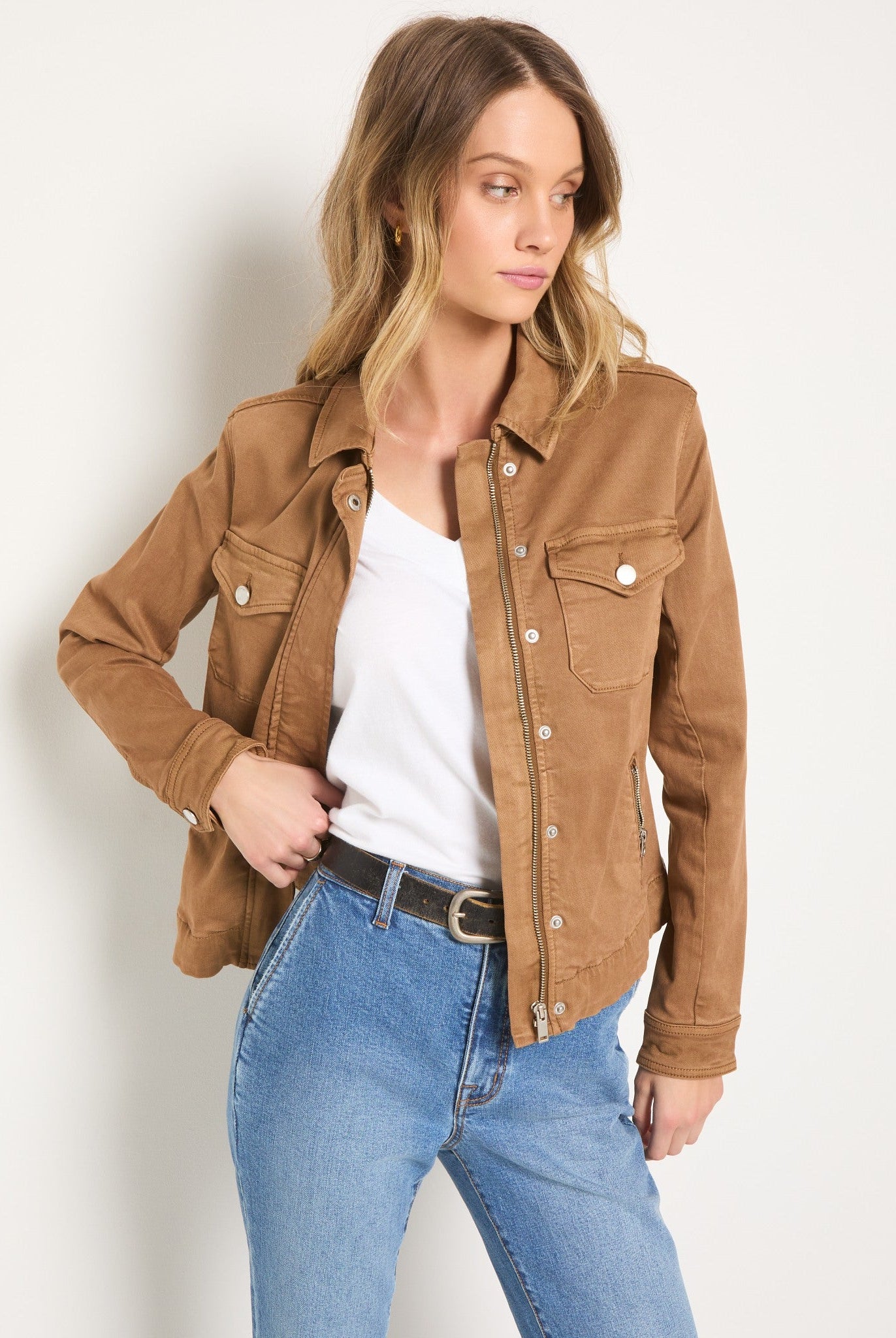 Camel $|& SEAS Potrero Twill Jacket - VOF Side