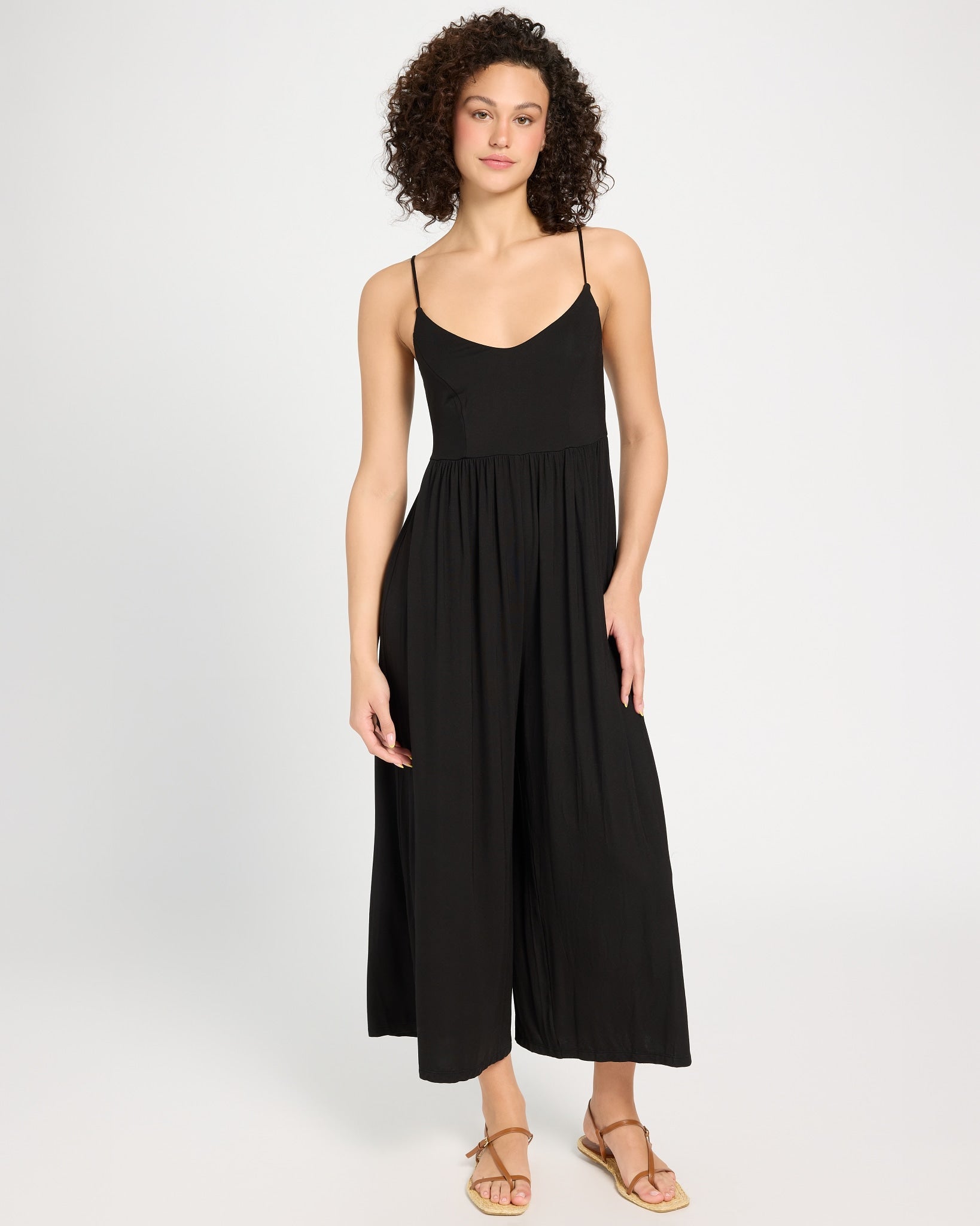 Black $|& SEAS High Tide Jumpsuit - SOF Front