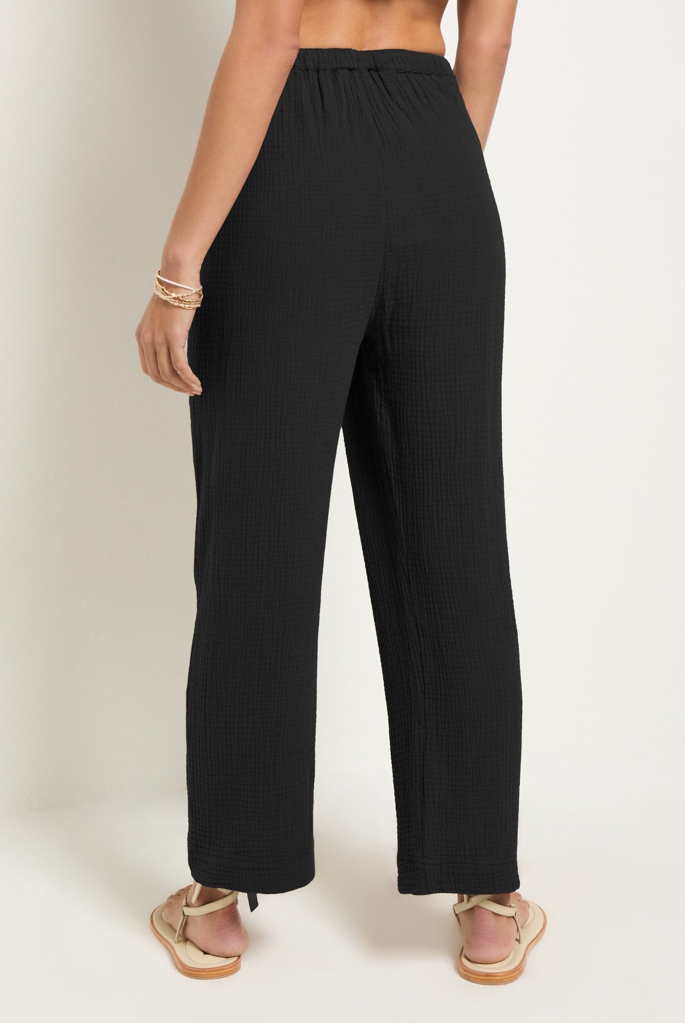 Black $|& SEAS Oasis Gauze Pant - SOF Back