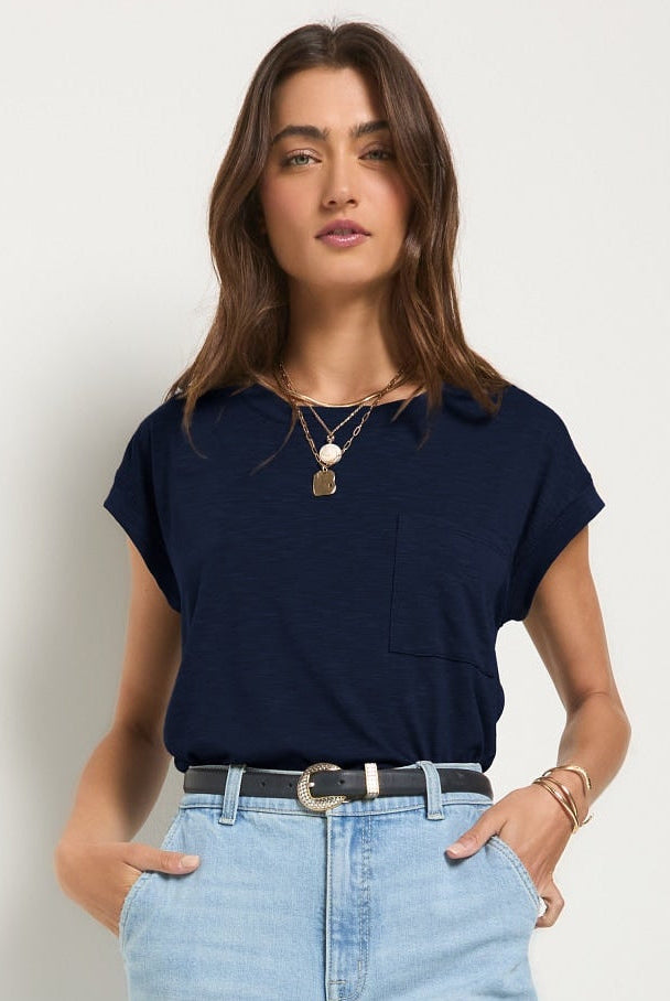 Sapphire $|& SEAS Merrit Island Short Sleeve Tee