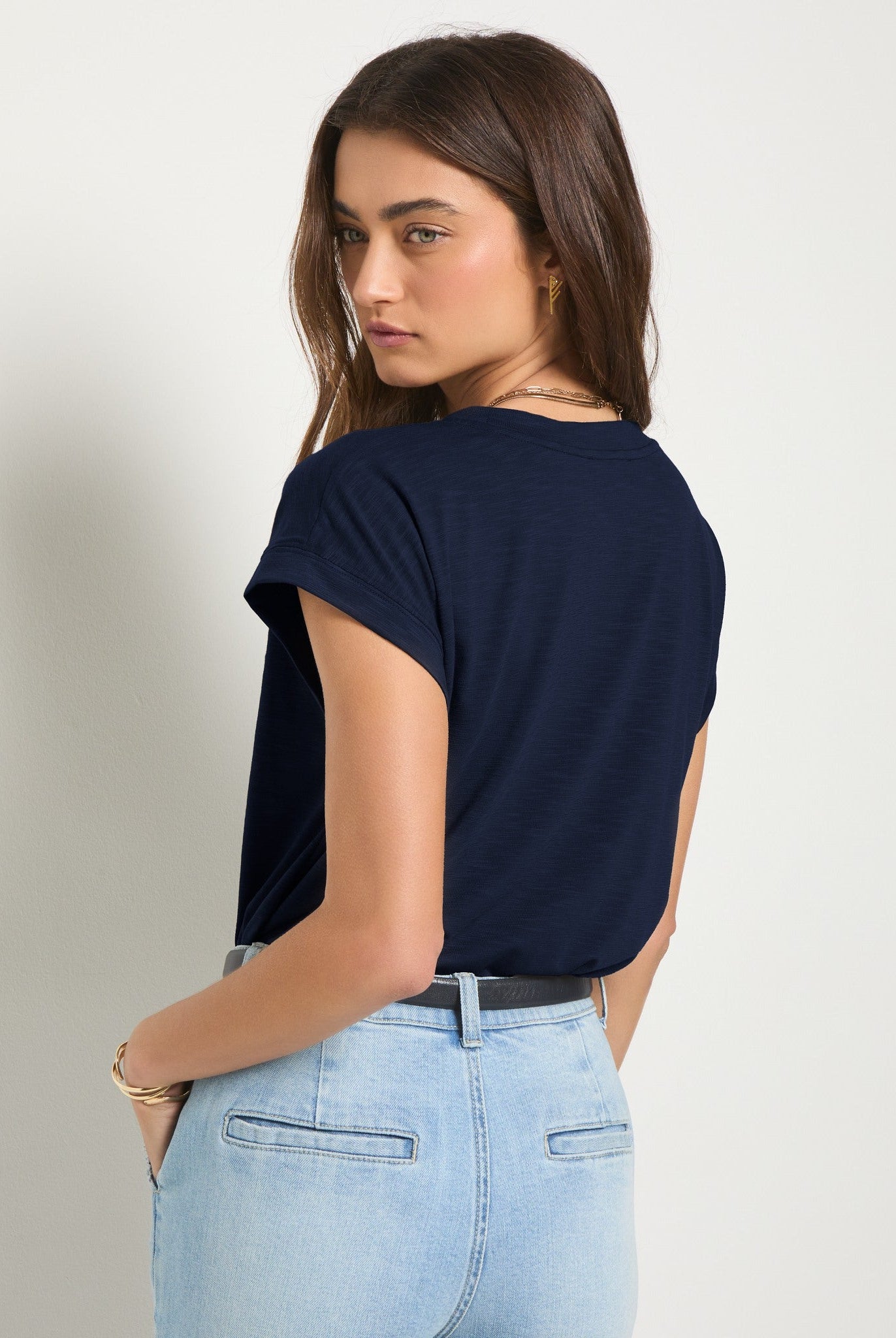 Sapphire $|& SEAS Merrit Island Short Sleeve Tee - SOF Full Front