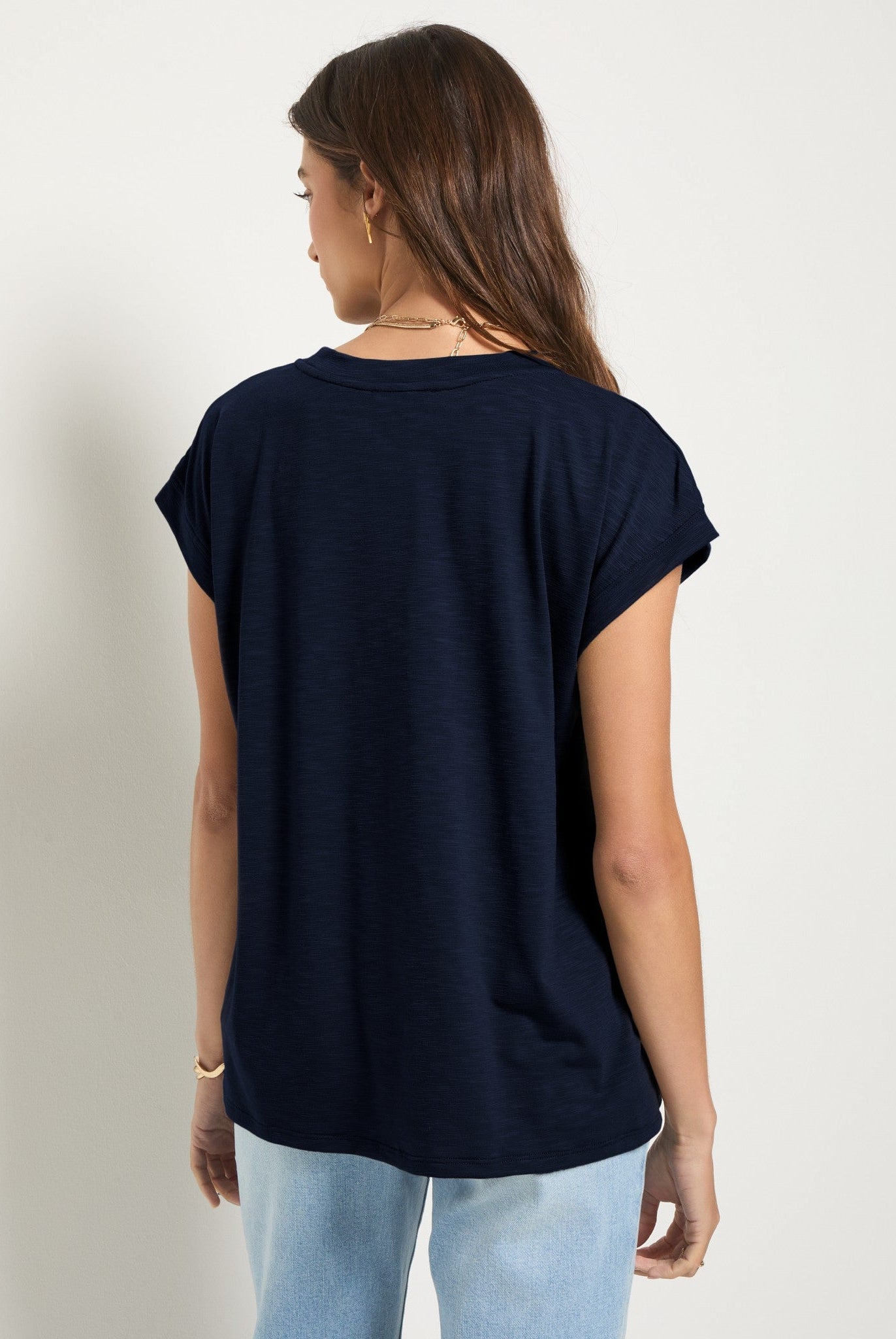 Sapphire $|& SEAS Merrit Island Short Sleeve Tee - SOF Back