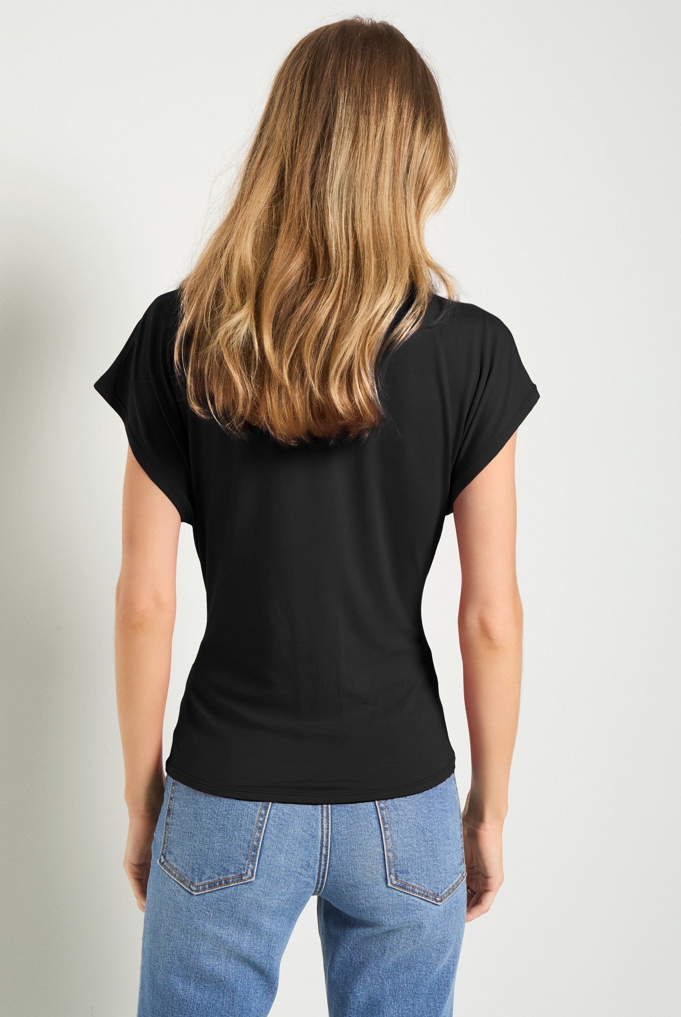 Black $|& SEAS Tidal Tied Waist Tee - SOF Back