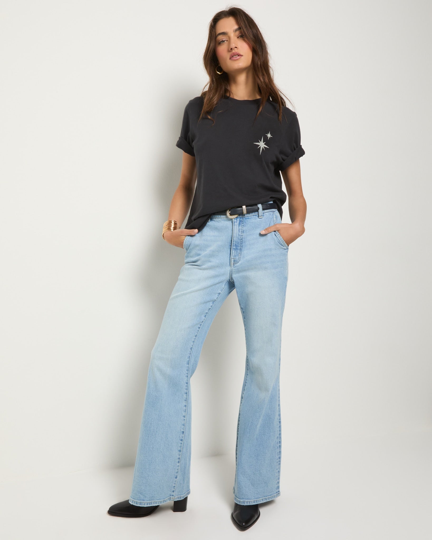 Faded Black $|& SEAS Golden Hour Current Relaxed Graphic Tee - UGC On Fig