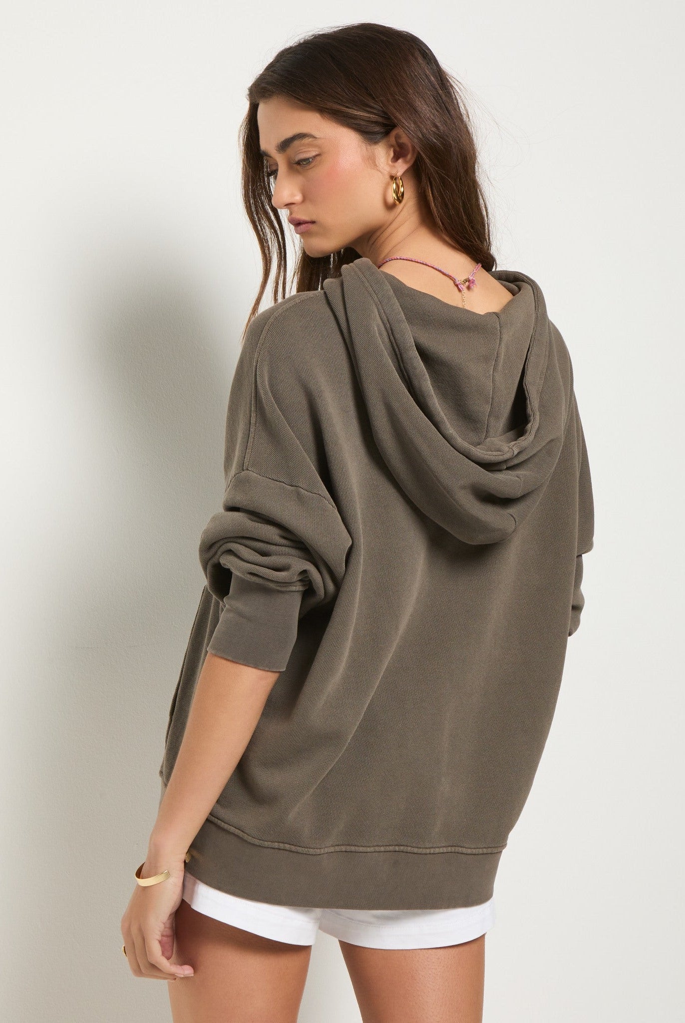 Truffle $|& SEAS Bayside Mineral Wash Hoodie - SOF Back