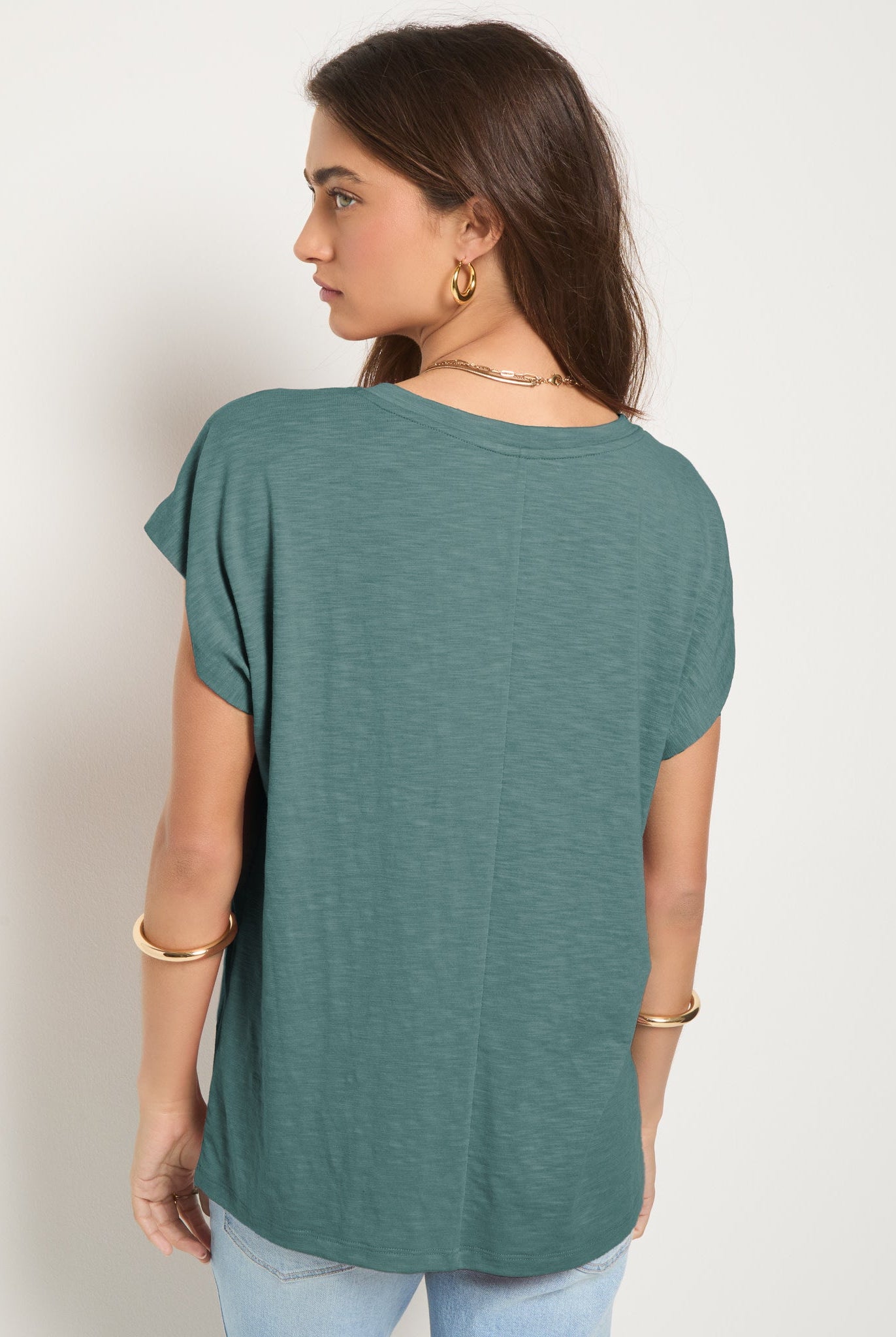 Lagoon $|& SEAS SoCal Short Sleeved Top - SOF Back