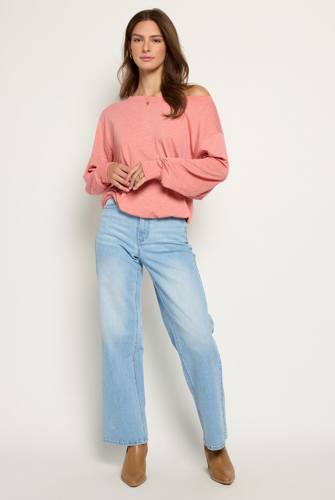 Sun Kissed $|& SEAS Brooksville Slub Off The Shoulder Top - UGC On Fig