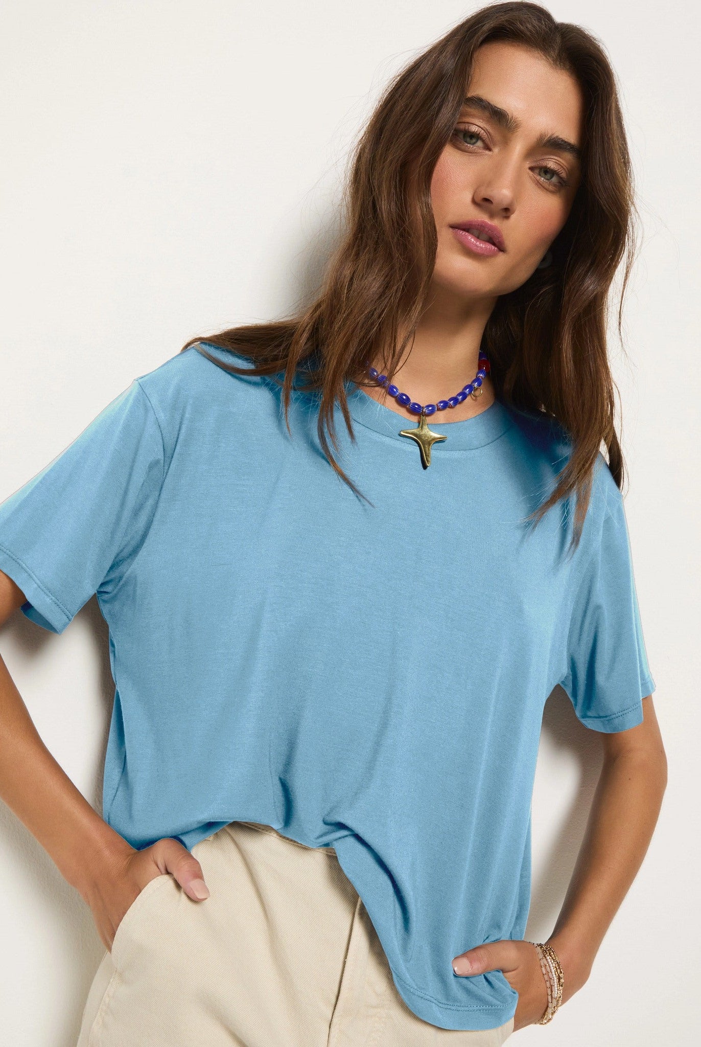 Wave $|& SEAS Newport Cropped Tee - SOF Front