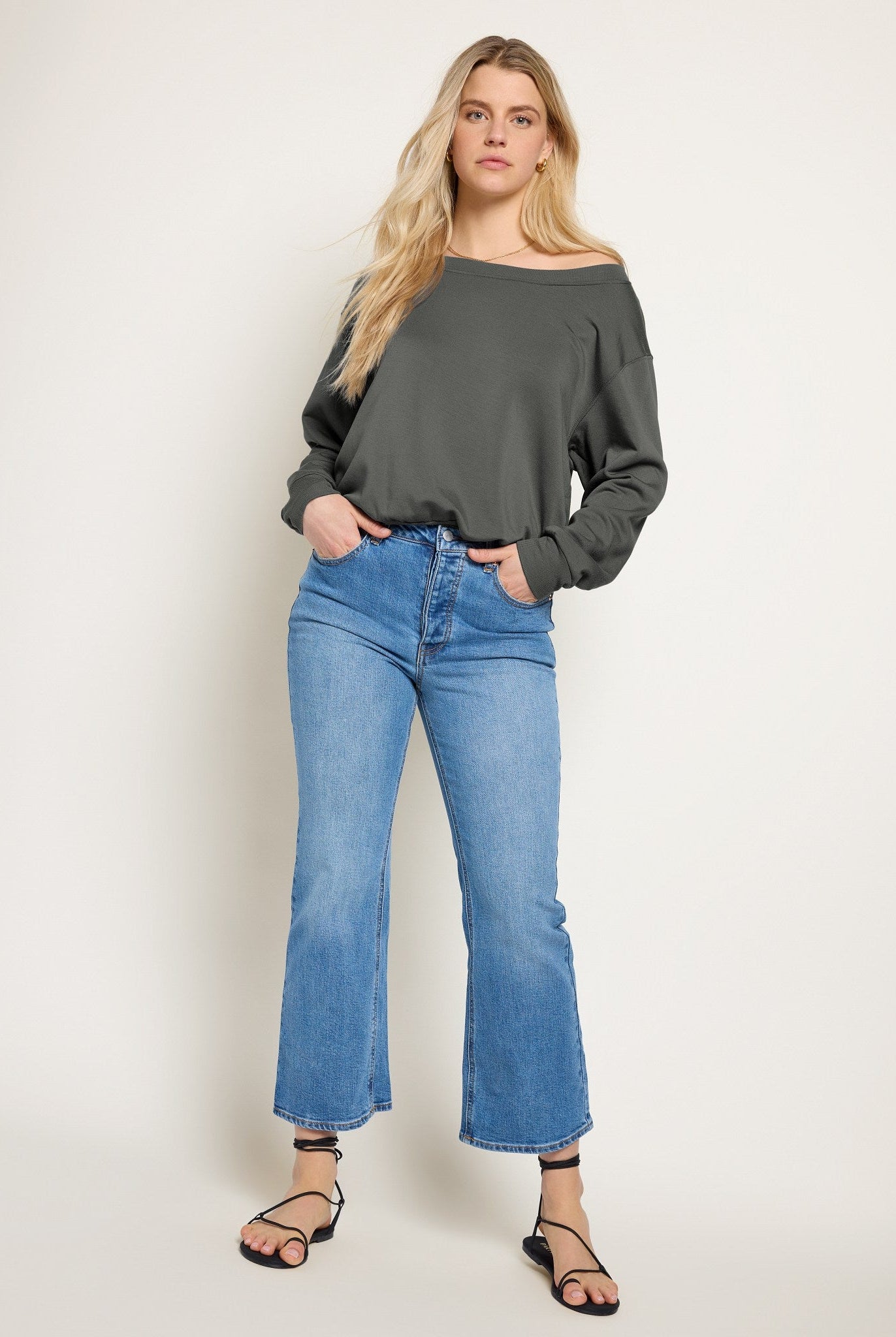 Eclipse $|& SEAS Brooksville One Shoulder Sweatshirt - UGC On Fig