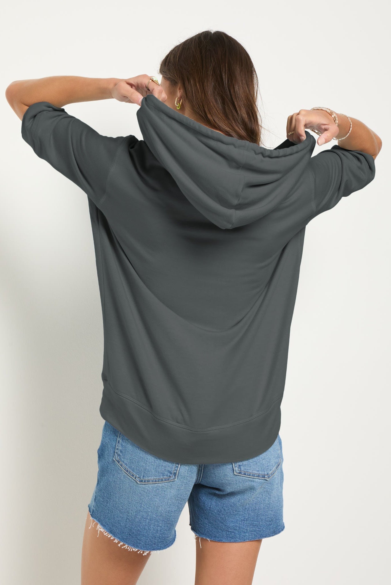 Eclipse $|& SEAS Short Sleeve Fleece Zip Up - SOF Back