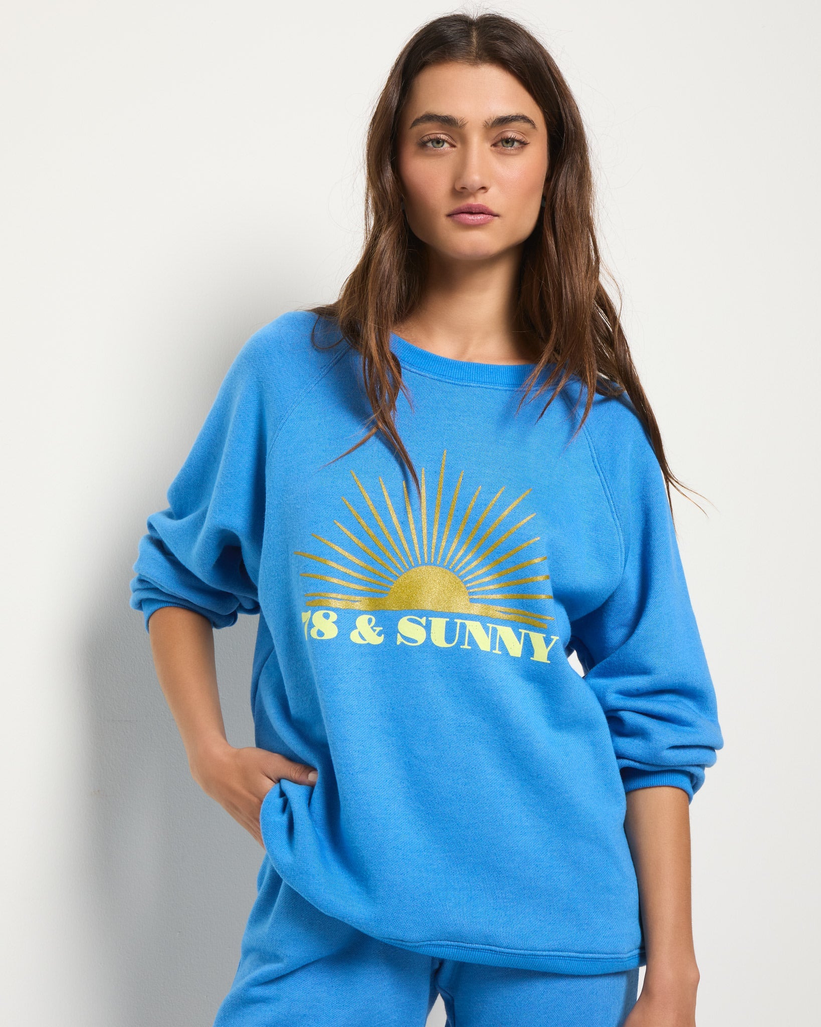 Clearwater $|& SEAS Cliffs 78 Skyline Graphic Raglan Sweatshirt - SOF Front