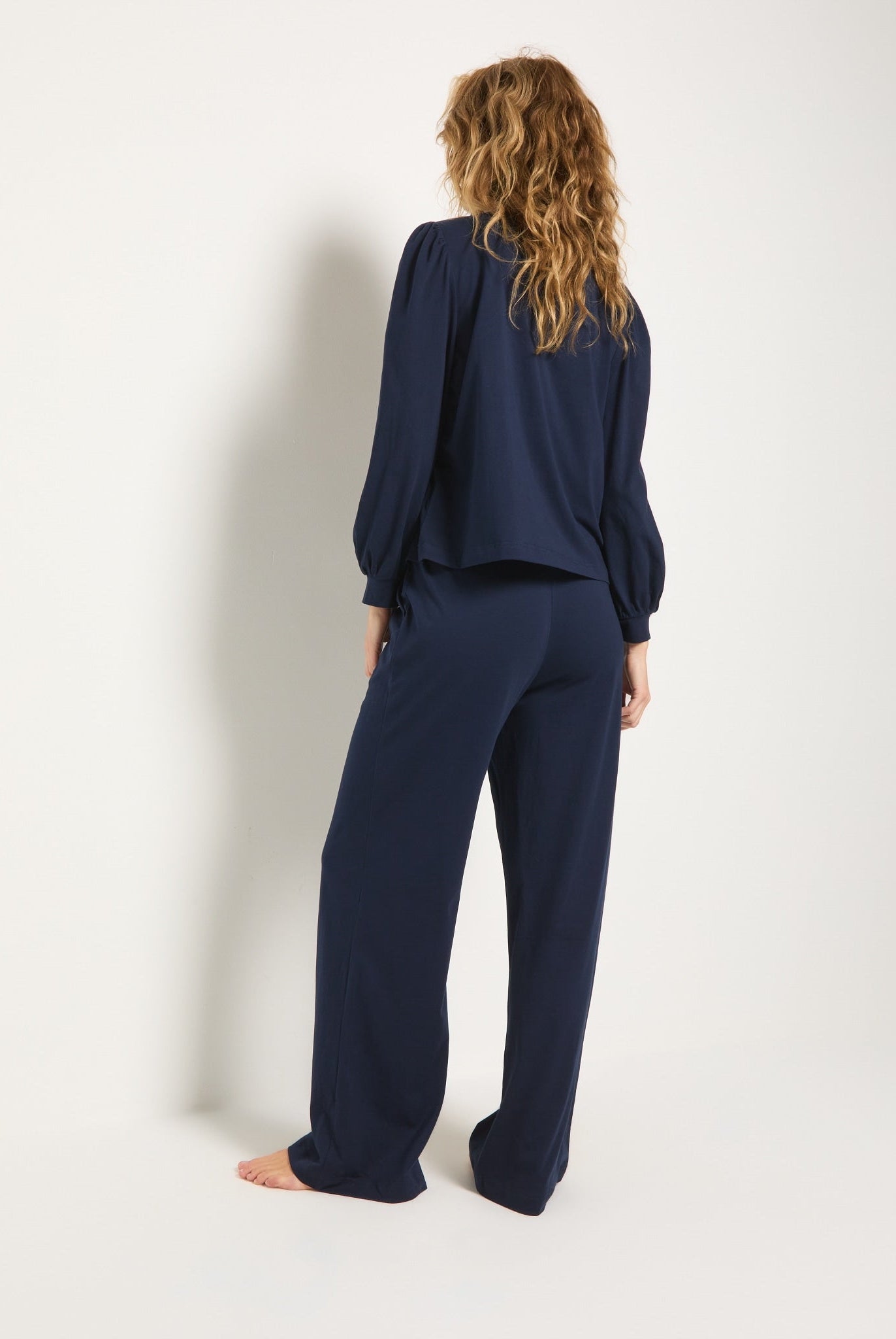 Mariner Midnight $|& SEAS Up Early Puff Sleeve Sleep Set - SOF Back