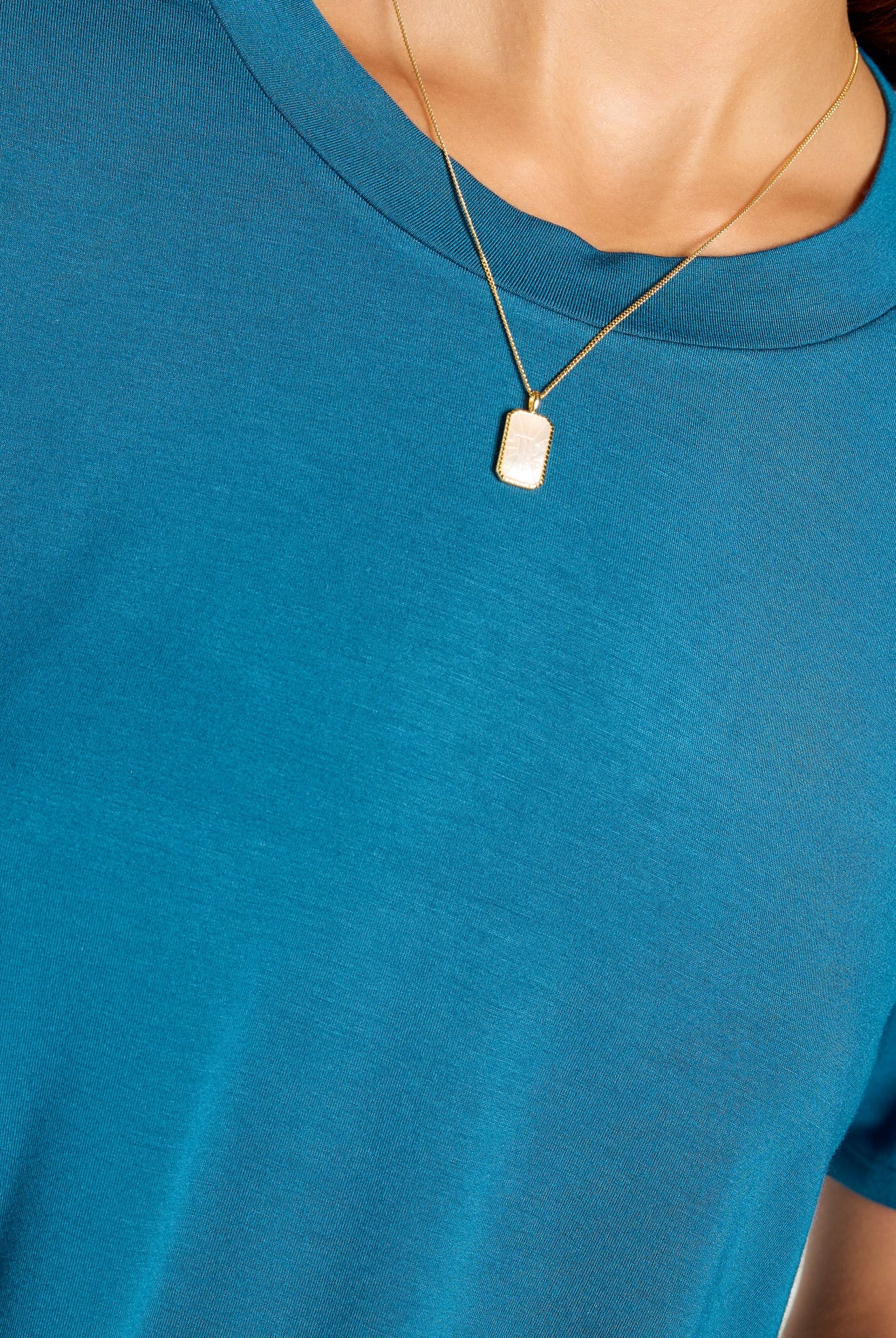 Deep Sea $|& SEAS Newport Cropped Tee - SOF Full Front