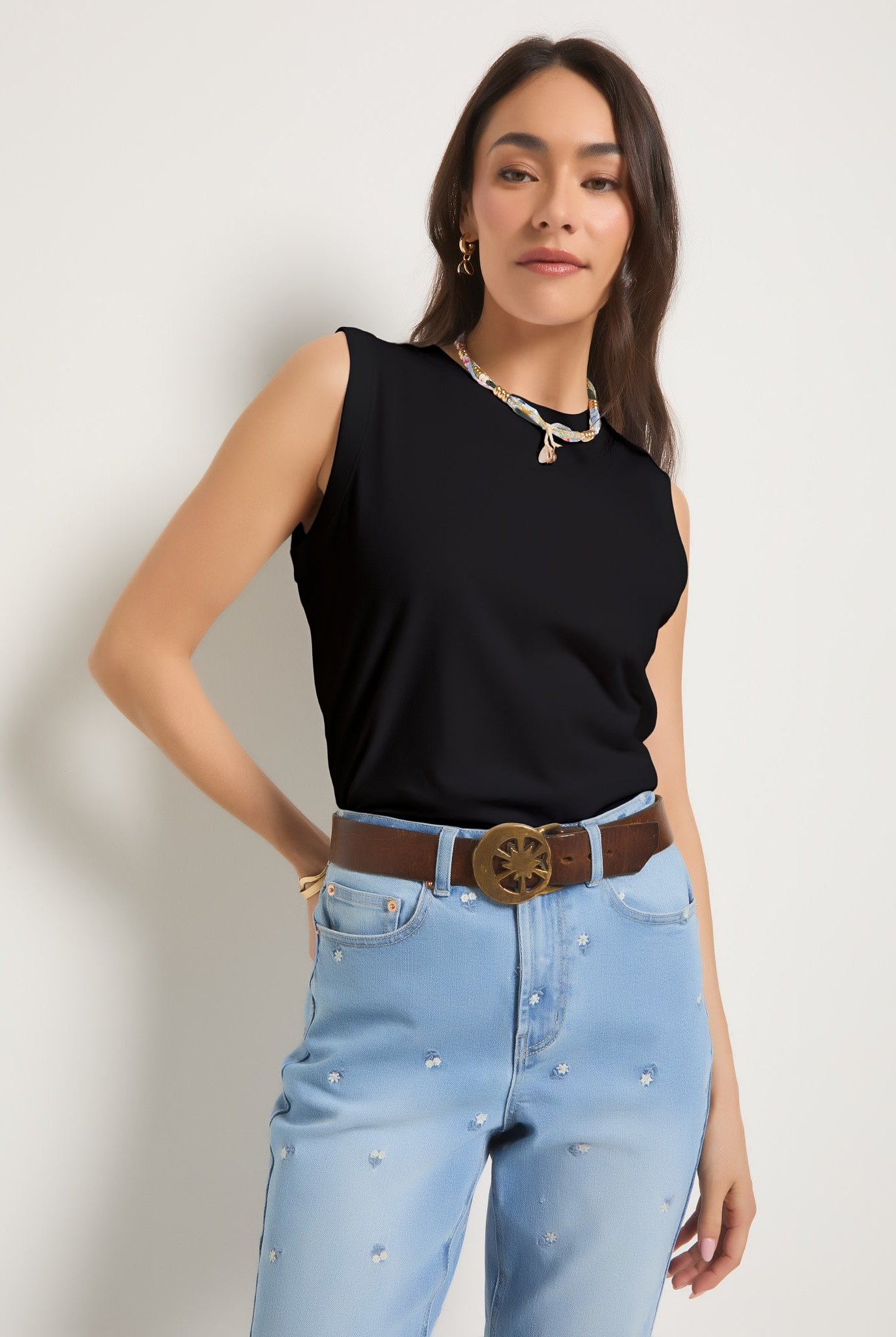 Faded Black $|& SEAS Sunrise Tank - SOF Front