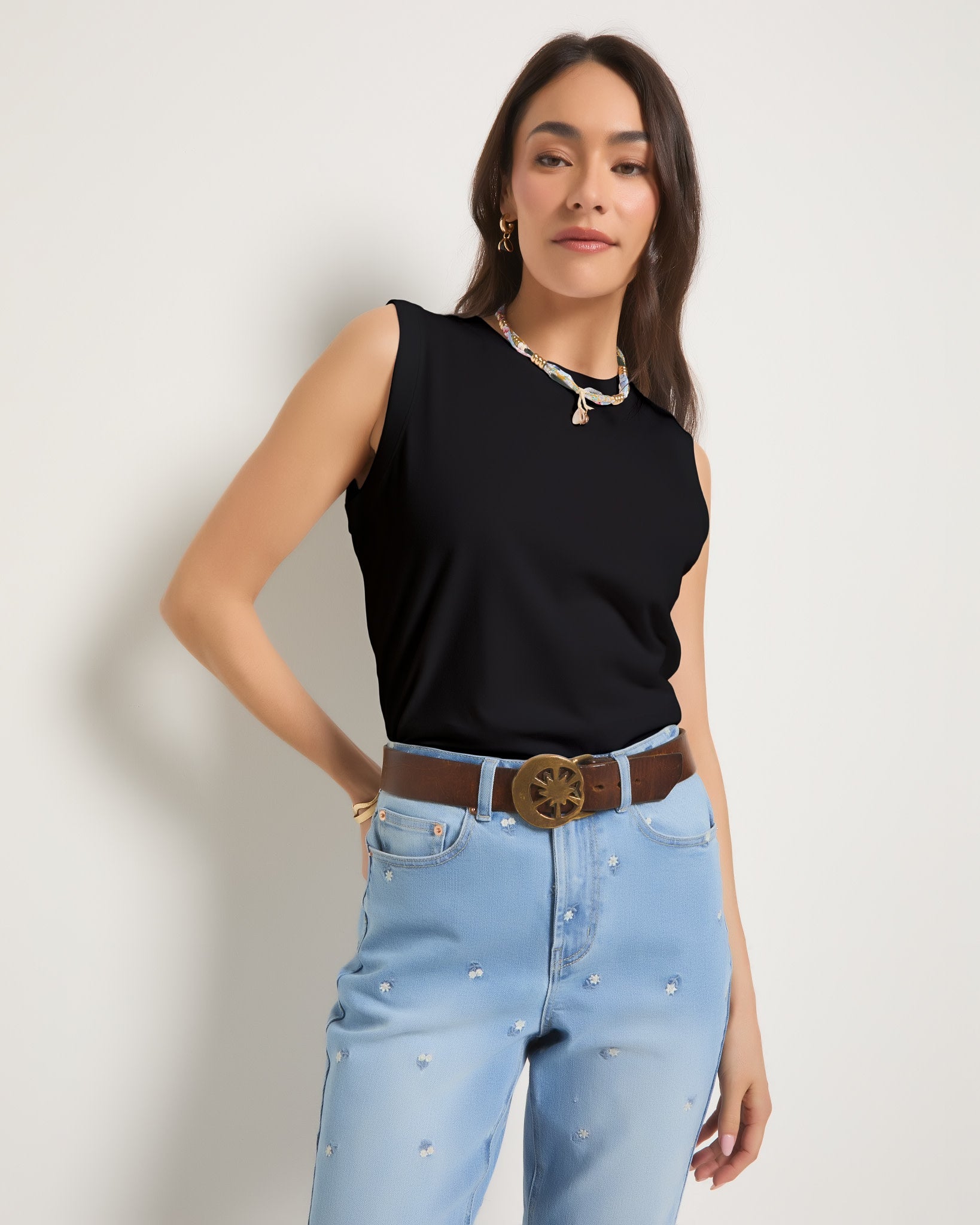 Faded Black $|& SEAS Sunrise Tank - SOF Front