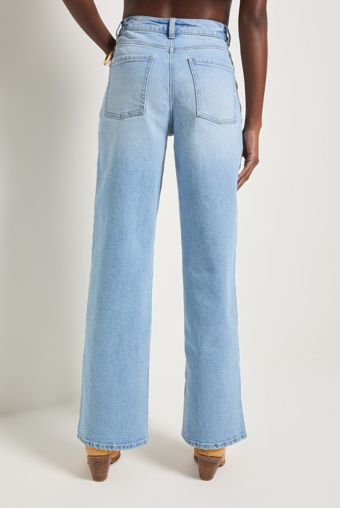 Lakeside $|& SEAS Saltwater Wide Leg Jean - SOF Back