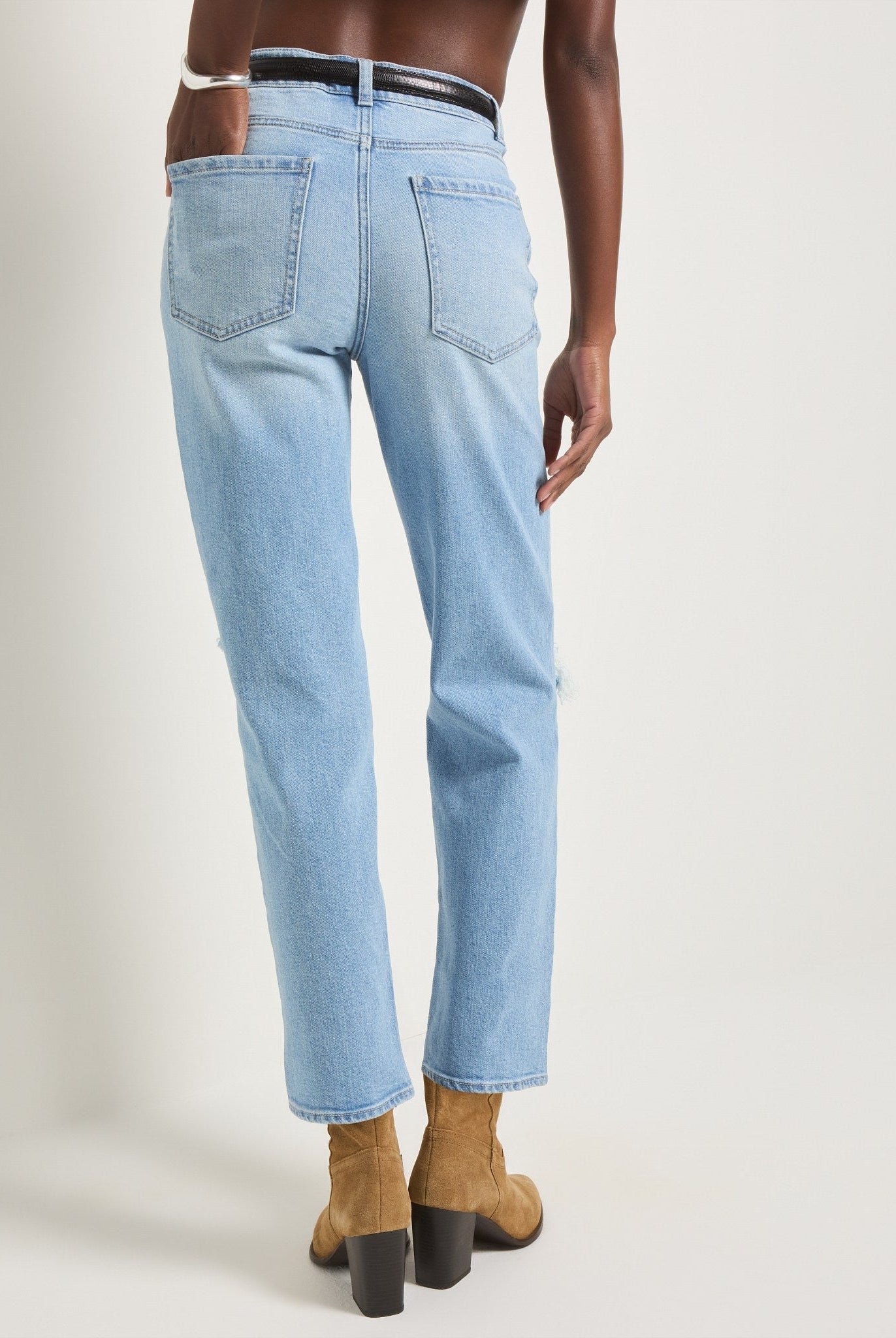 Lakeside $|& SEAS Bray Straight Distressed Jean - SOF Back